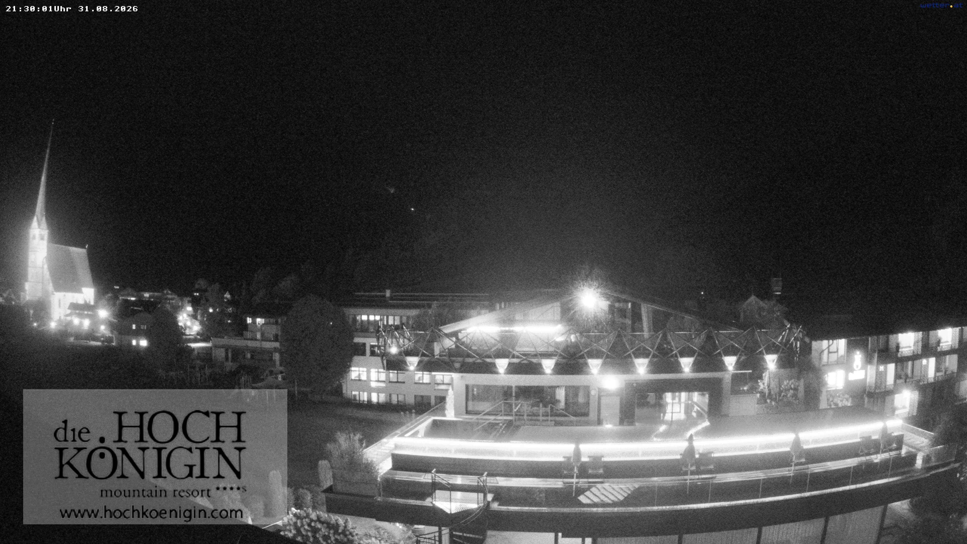 Archiv Foto Webcam Maria Alm: Ausblick Hotel Hochkönigin
