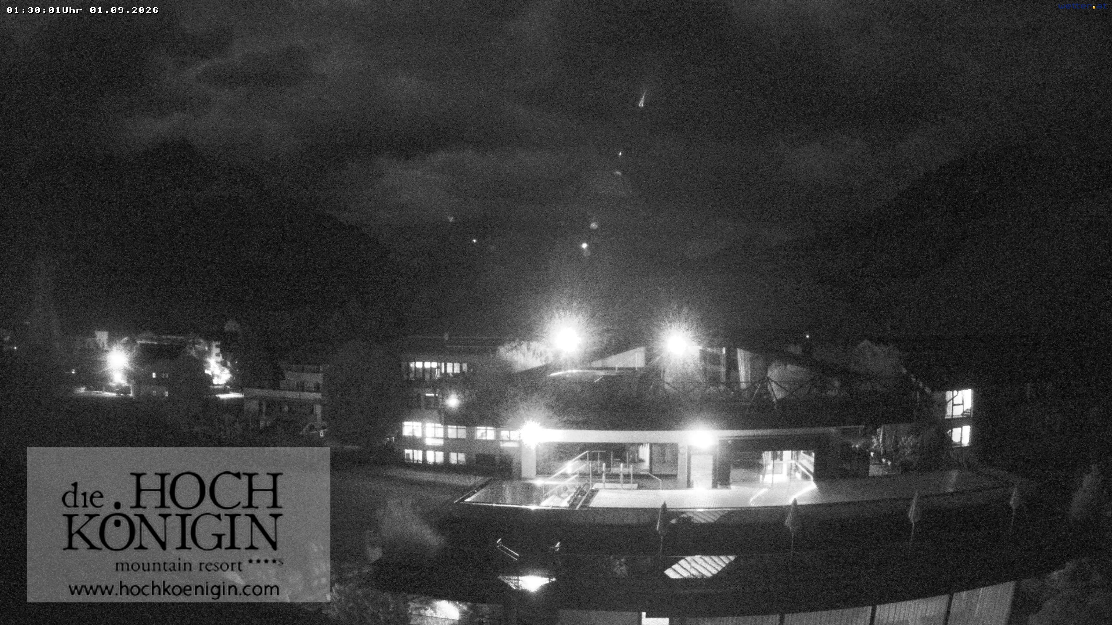 Archiv Foto Webcam Maria Alm: Ausblick Hotel Hochkönigin