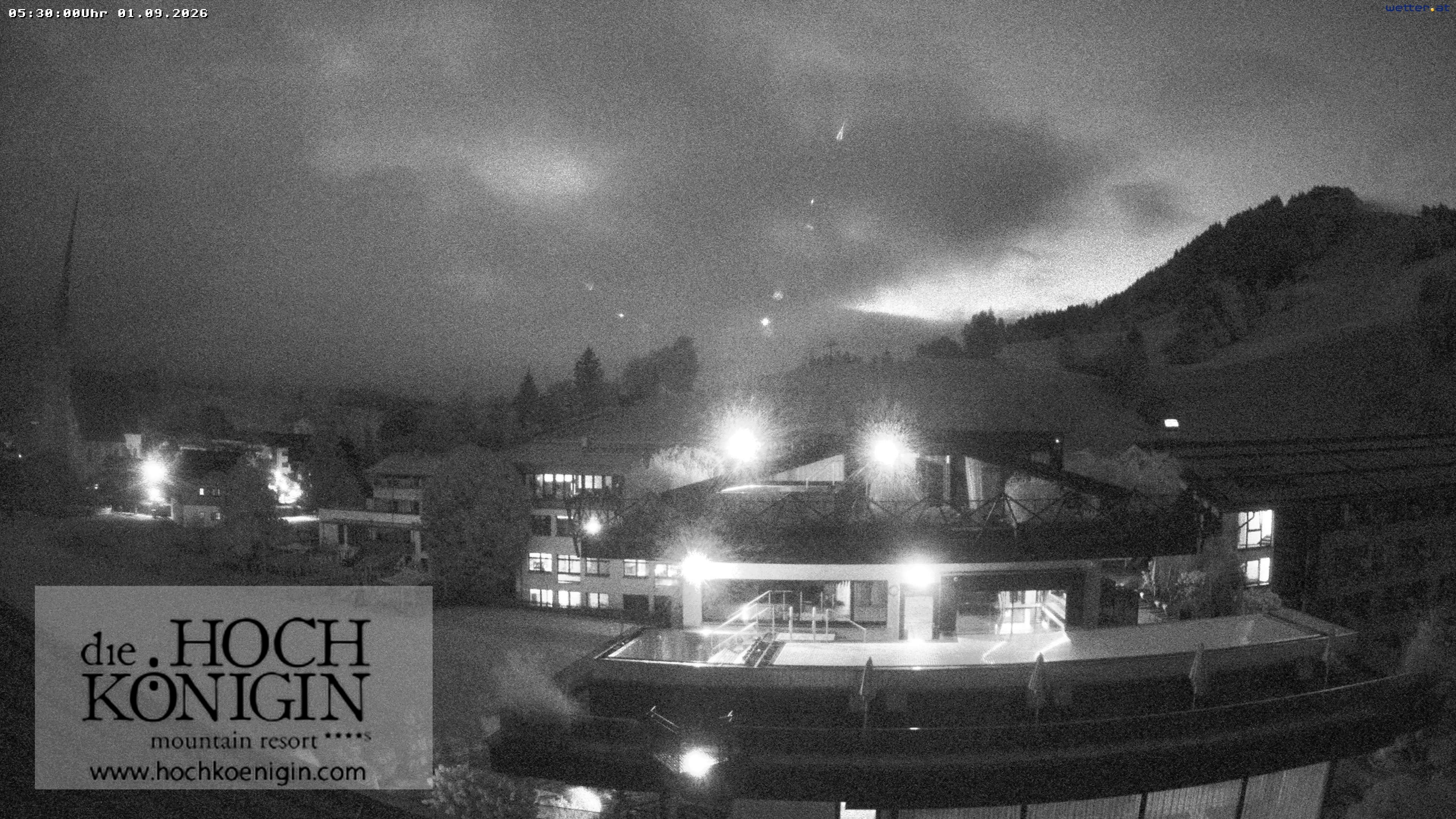 Archiv Foto Webcam Maria Alm: Ausblick Hotel Hochkönigin
