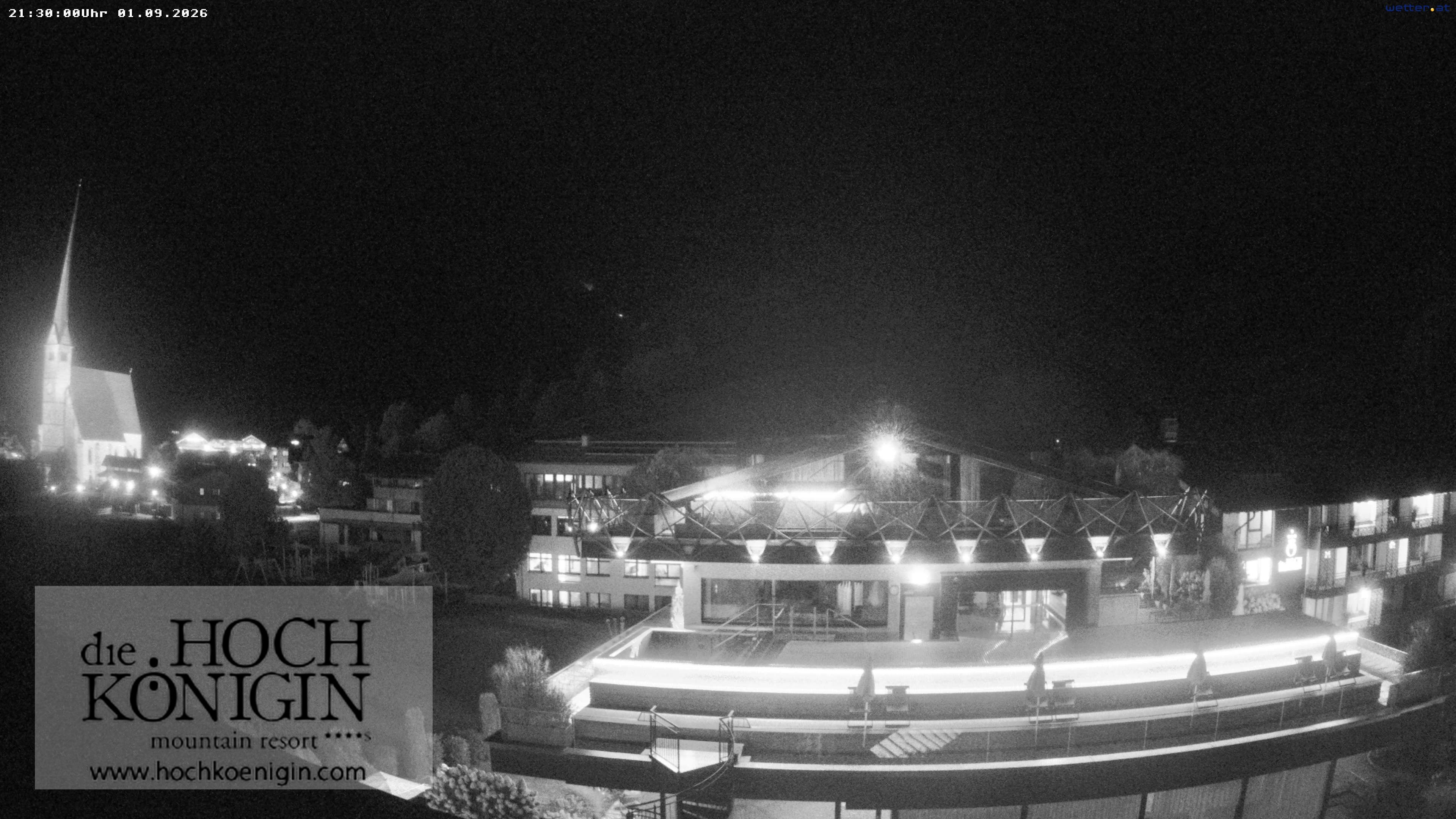 Archiv Foto Webcam Maria Alm: Ausblick Hotel Hochkönigin
