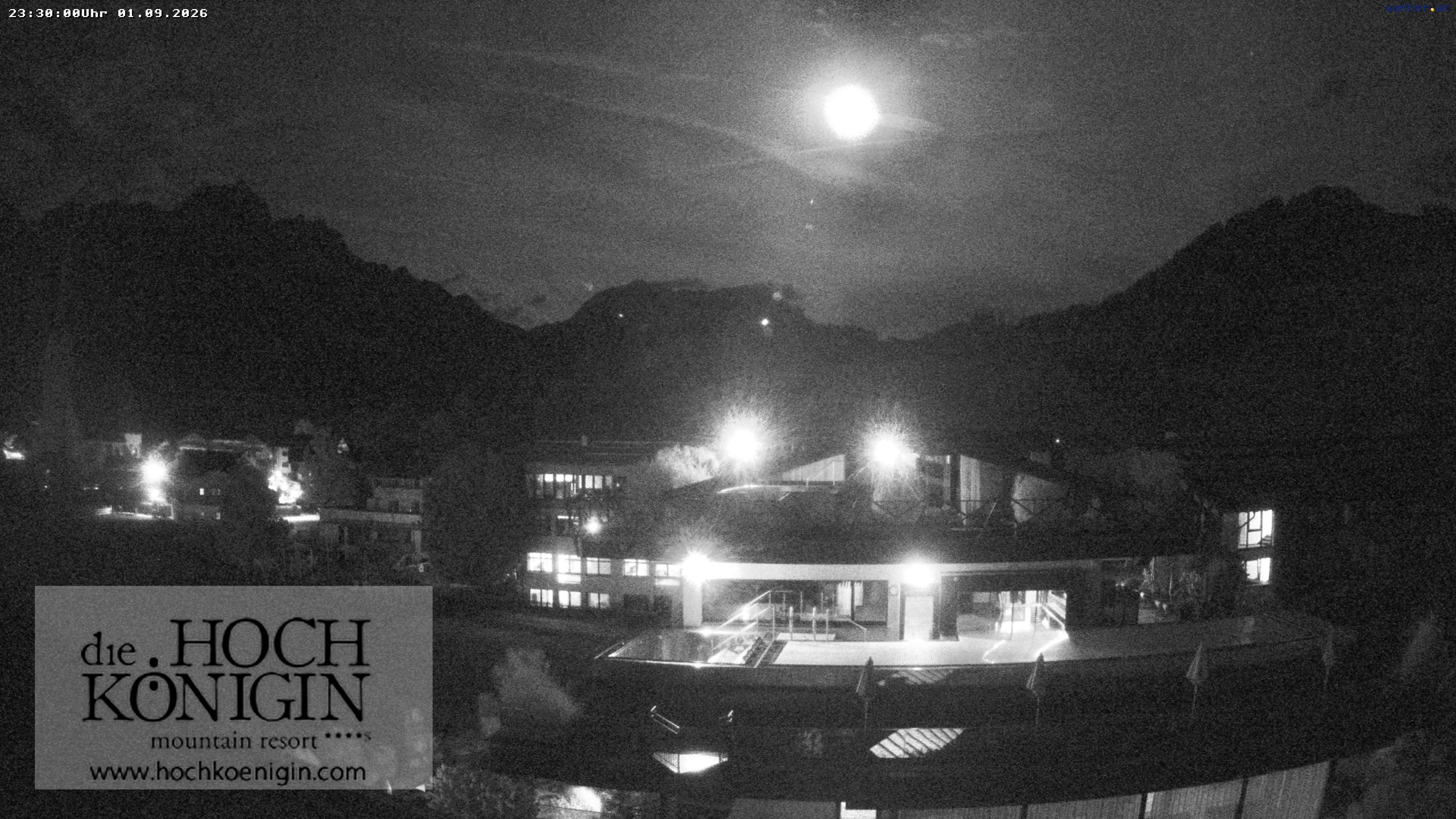 Archiv Foto Webcam Maria Alm: Ausblick Hotel Hochkönigin