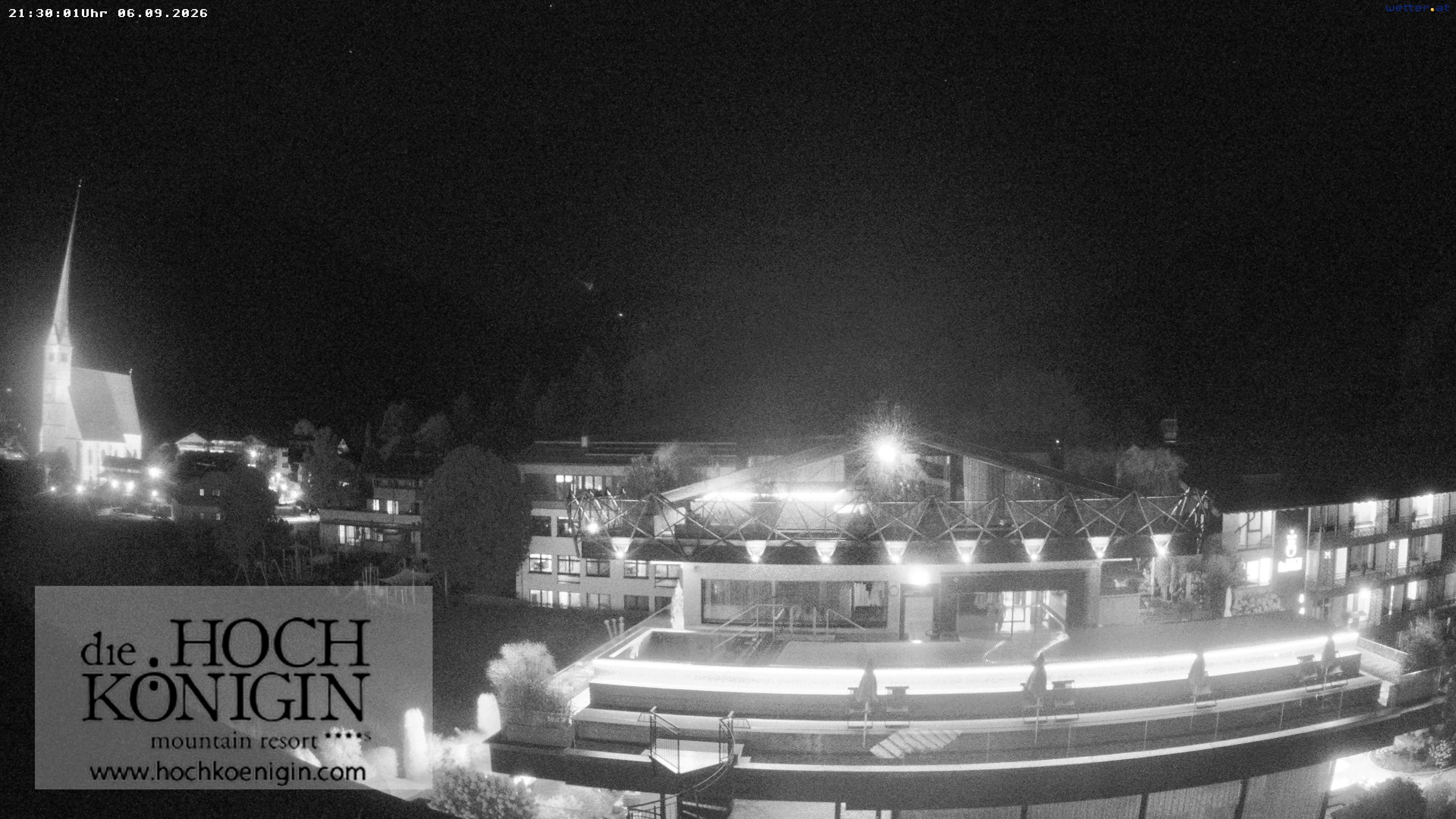 Archiv Foto Webcam Maria Alm: Ausblick Hotel Hochkönigin