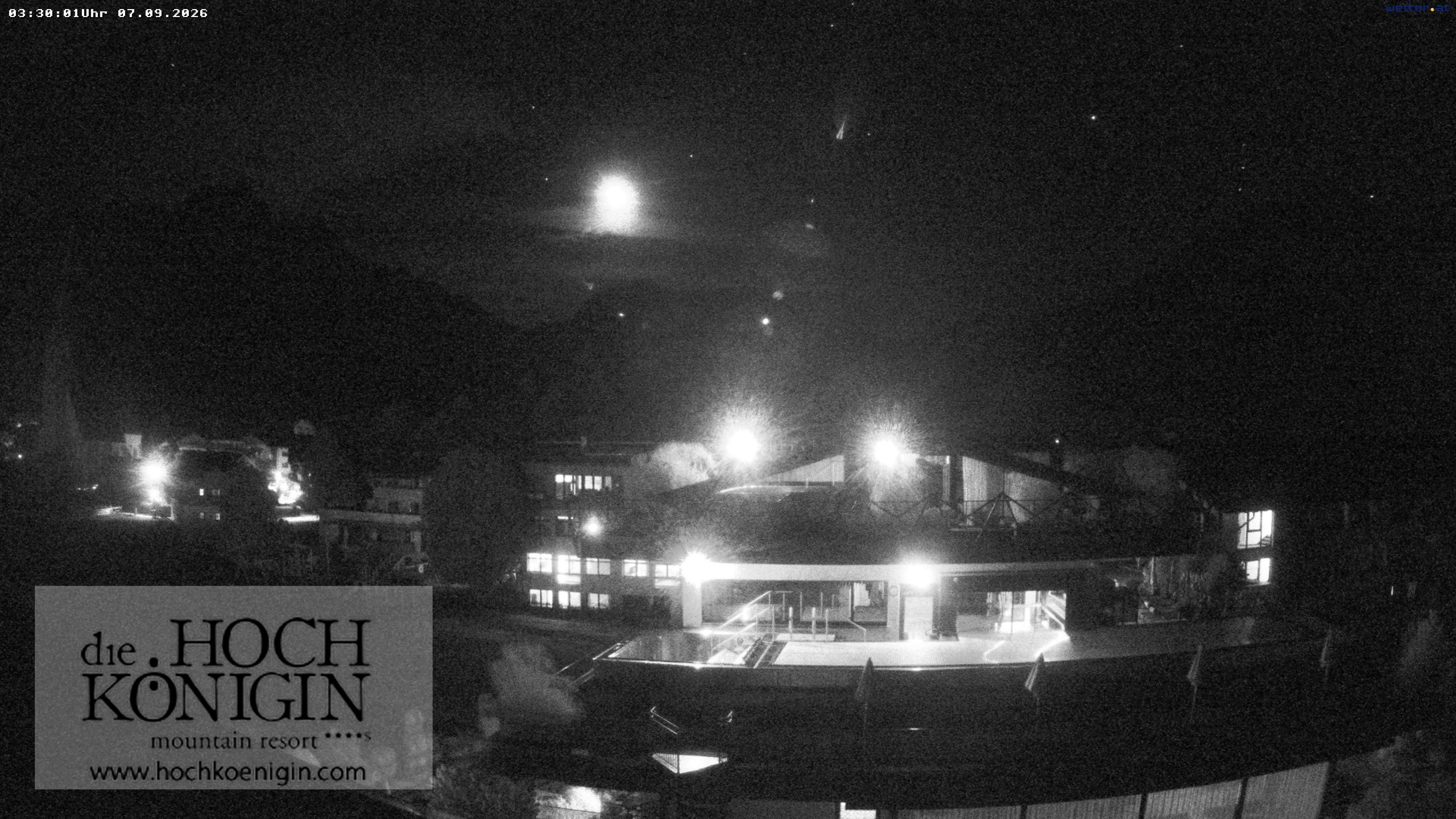 Archiv Foto Webcam Maria Alm: Ausblick Hotel Hochkönigin