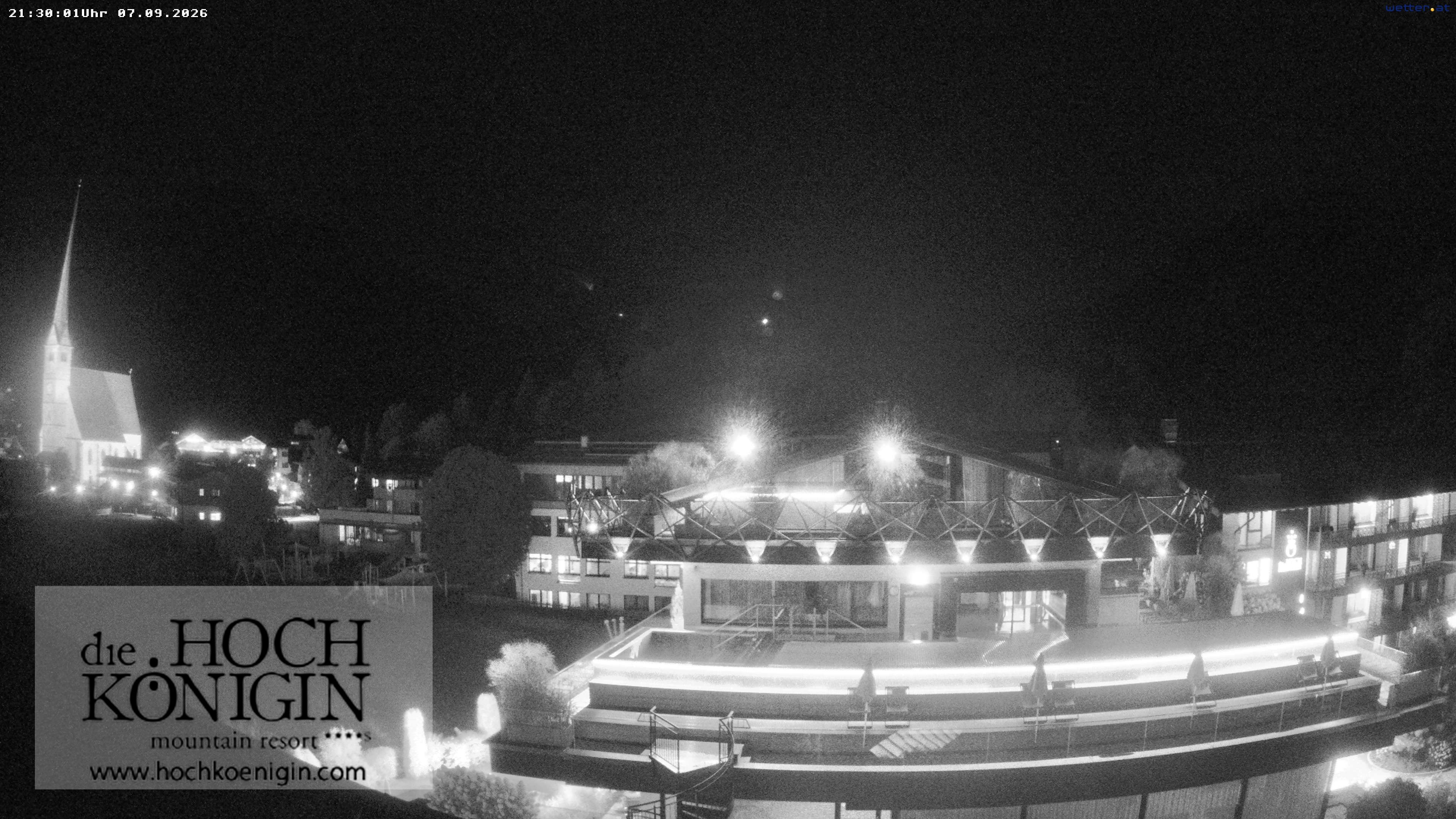 Archiv Foto Webcam Maria Alm: Ausblick Hotel Hochkönigin