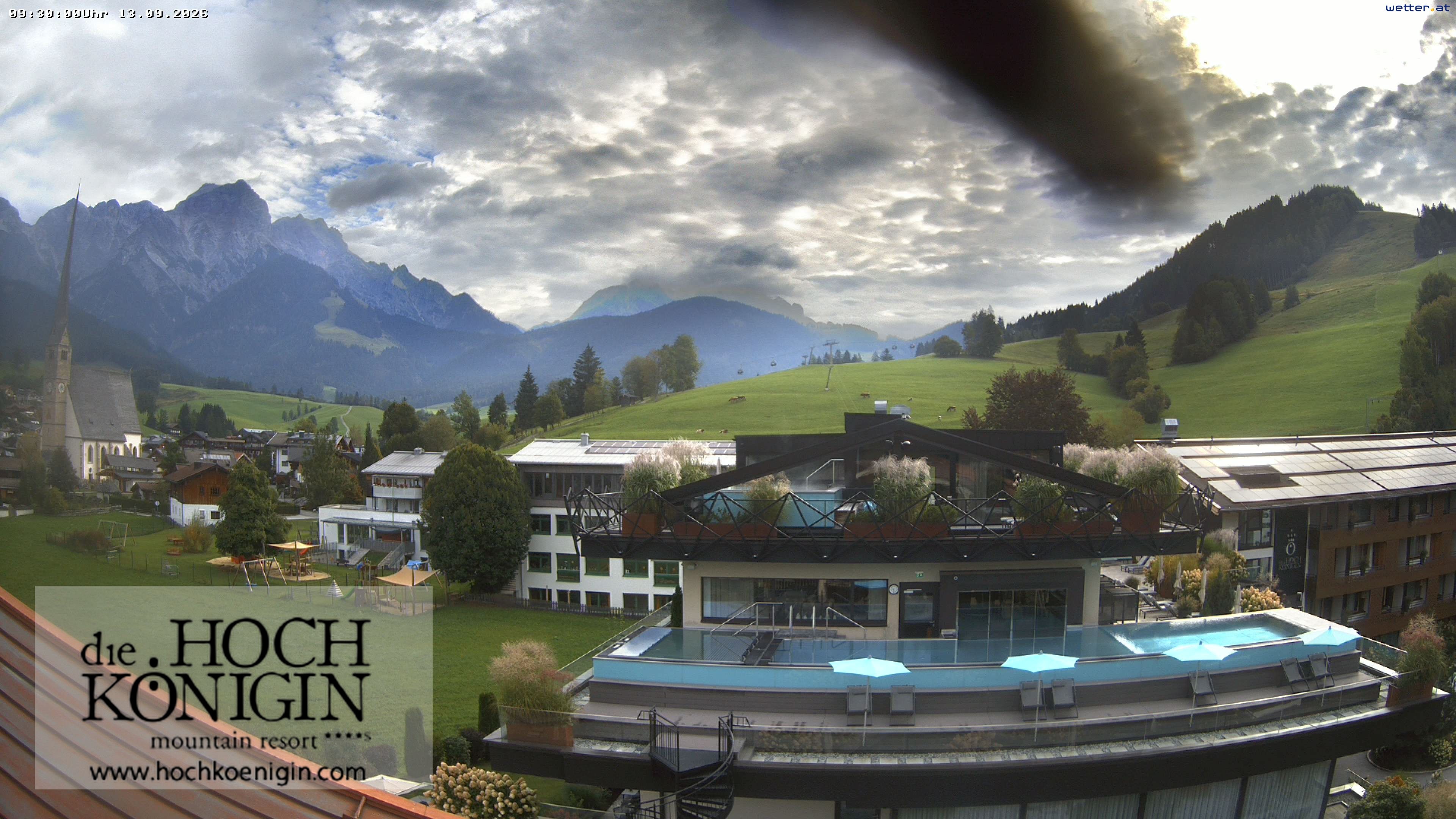 Archived image Webcam Maria Alm - View Hotel Hochkönigin