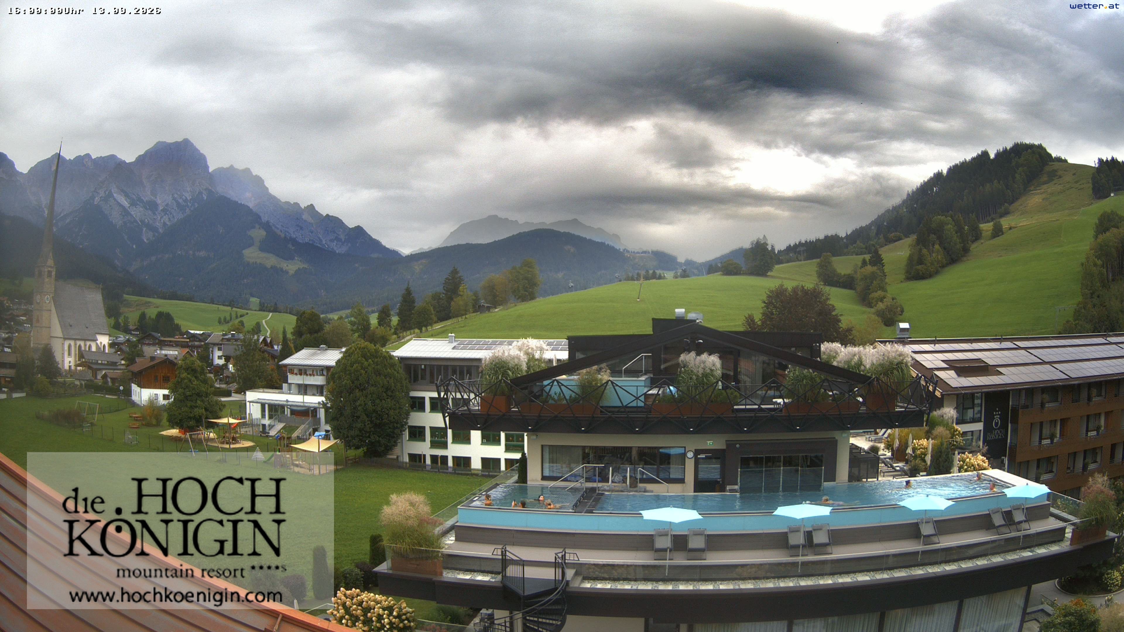 Archived image Webcam Maria Alm - View Hotel Hochkönigin