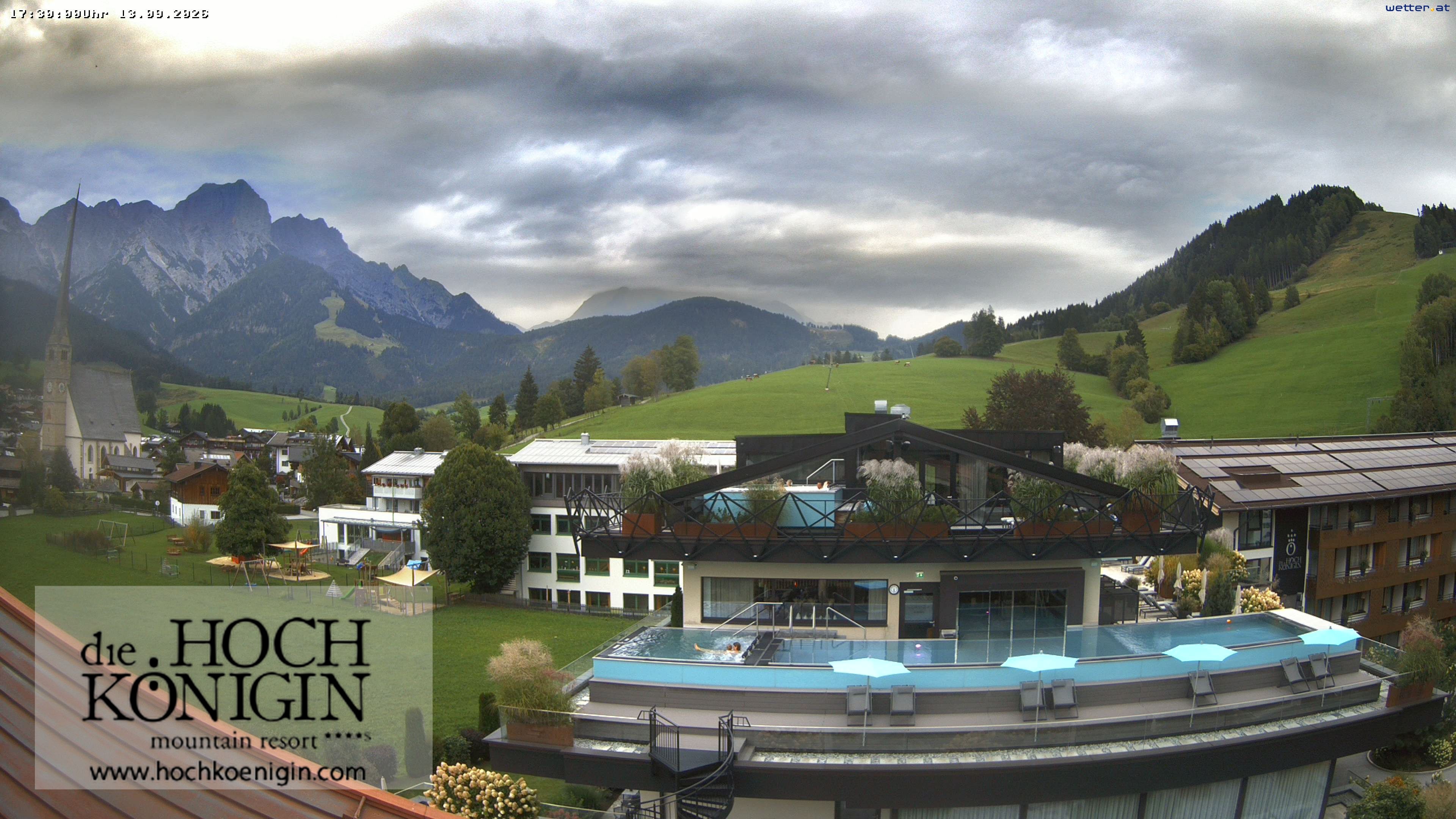 Archived image Webcam Maria Alm - View Hotel Hochkönigin