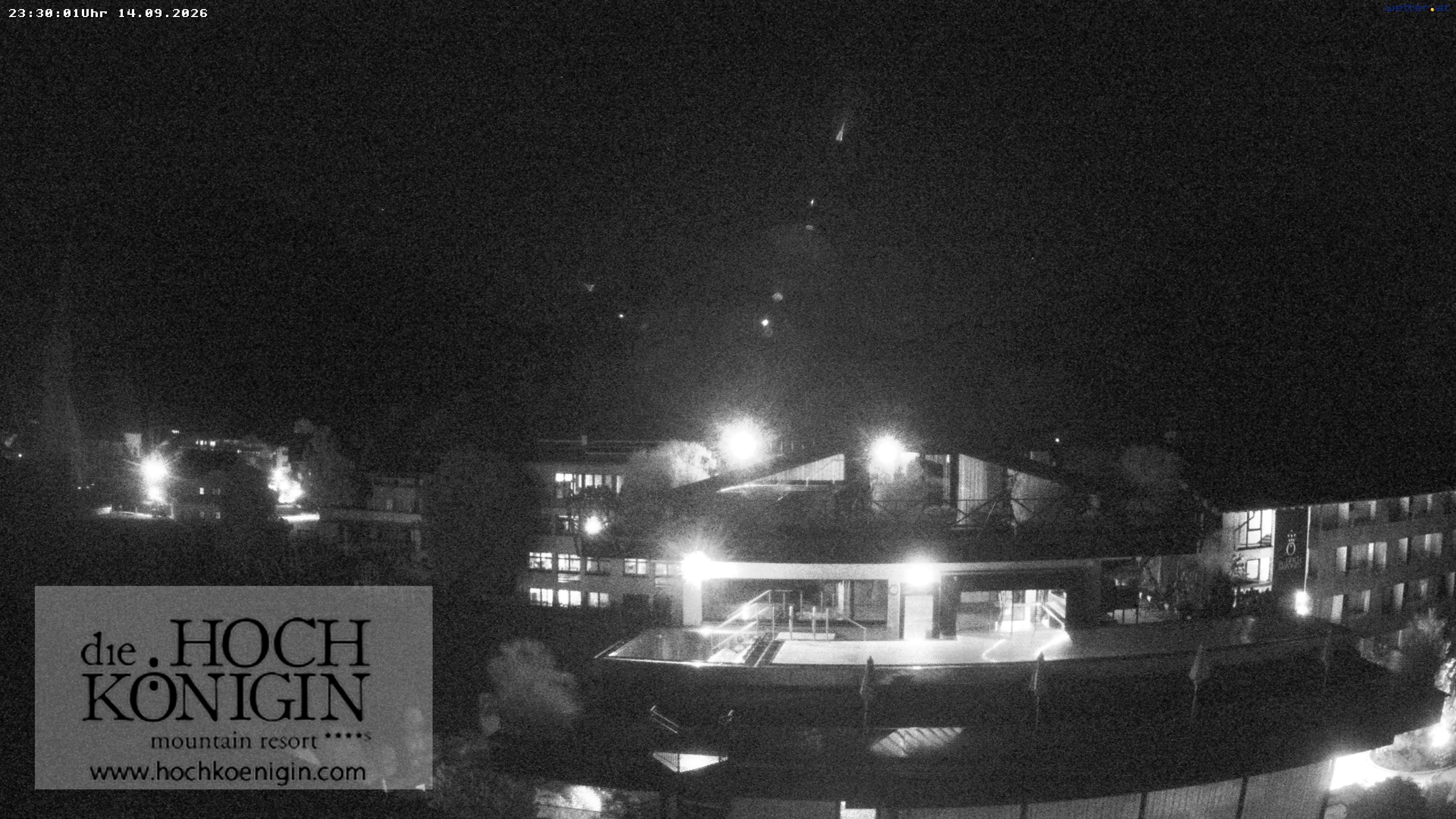 Archiv Foto Webcam Maria Alm: Ausblick Hotel Hochkönigin