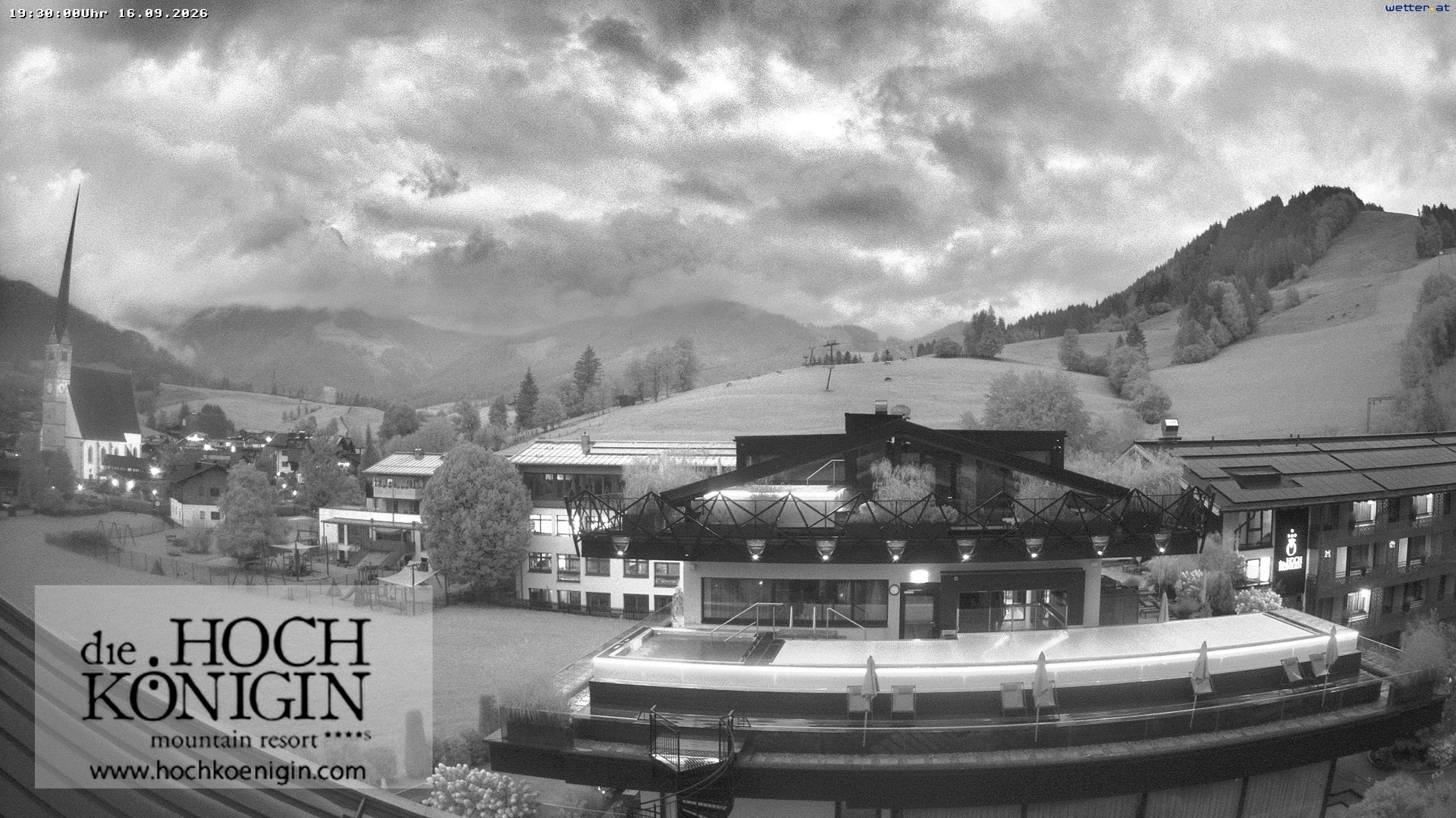Archiv Foto Webcam Maria Alm: Ausblick Hotel Hochkönigin