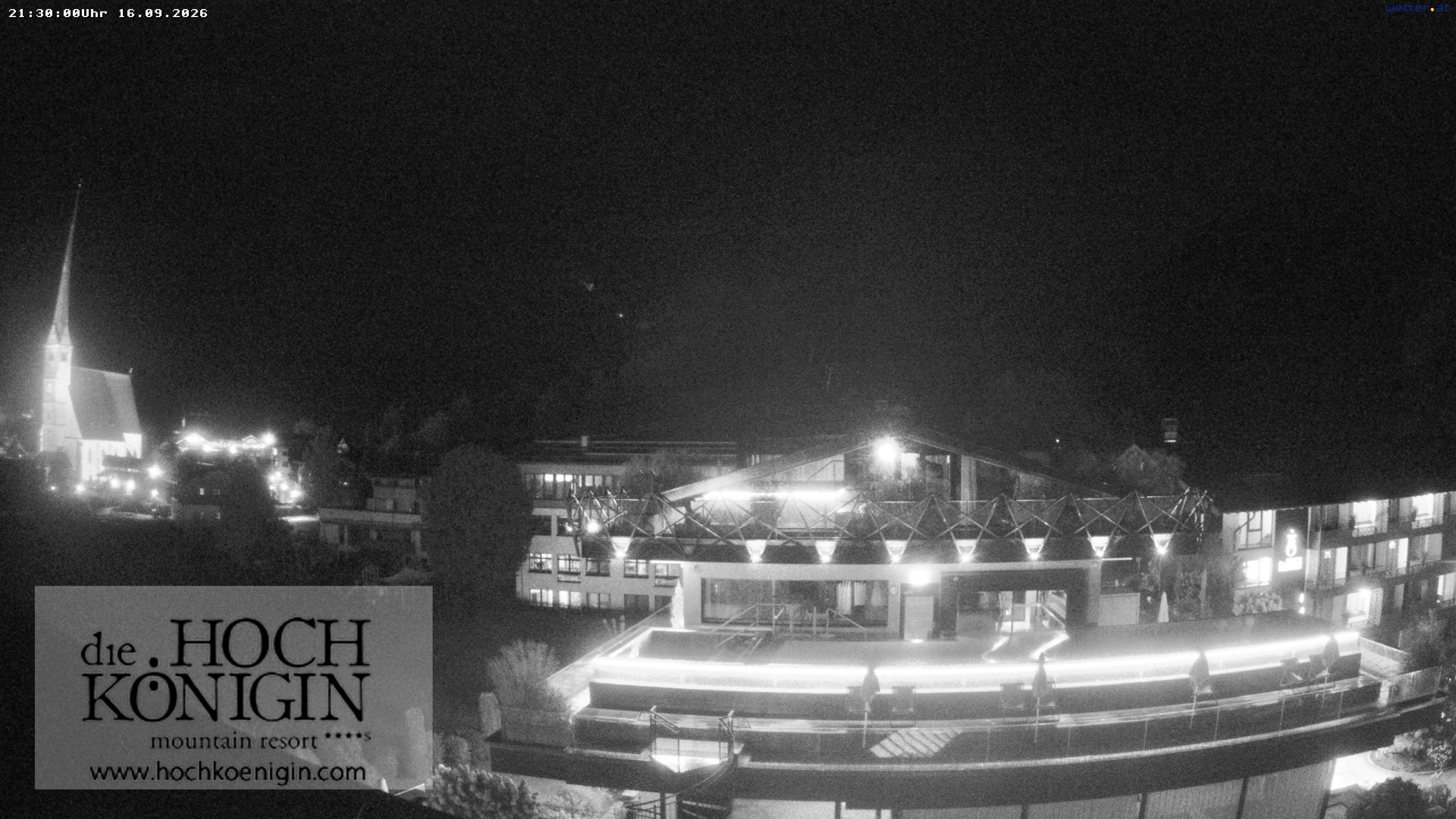 Archiv Foto Webcam Maria Alm: Ausblick Hotel Hochkönigin