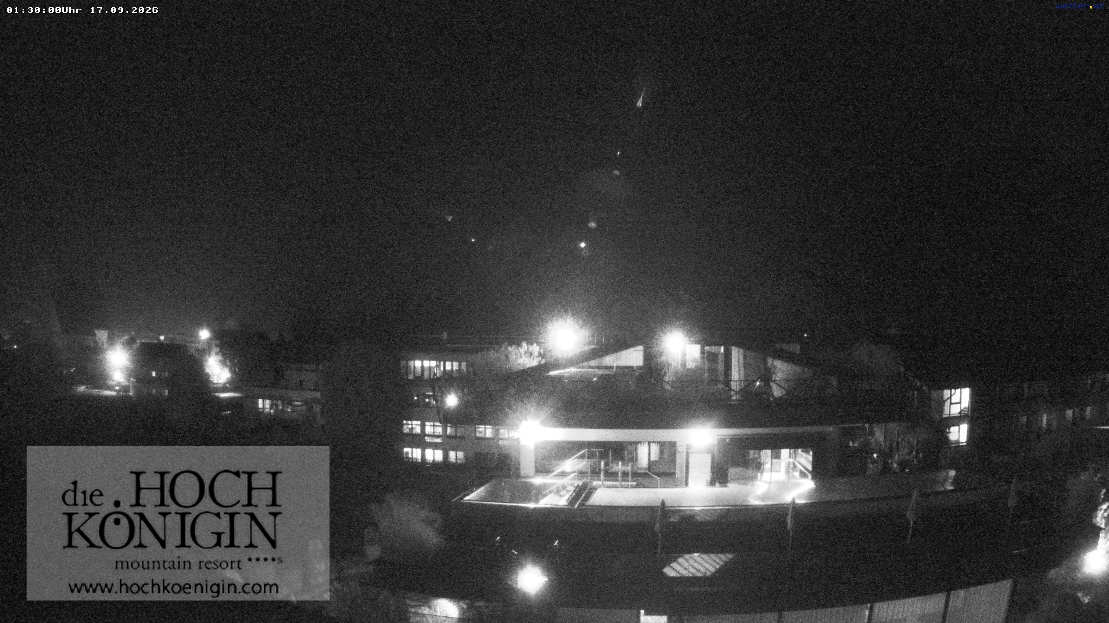 Archiv Foto Webcam Maria Alm: Ausblick Hotel Hochkönigin