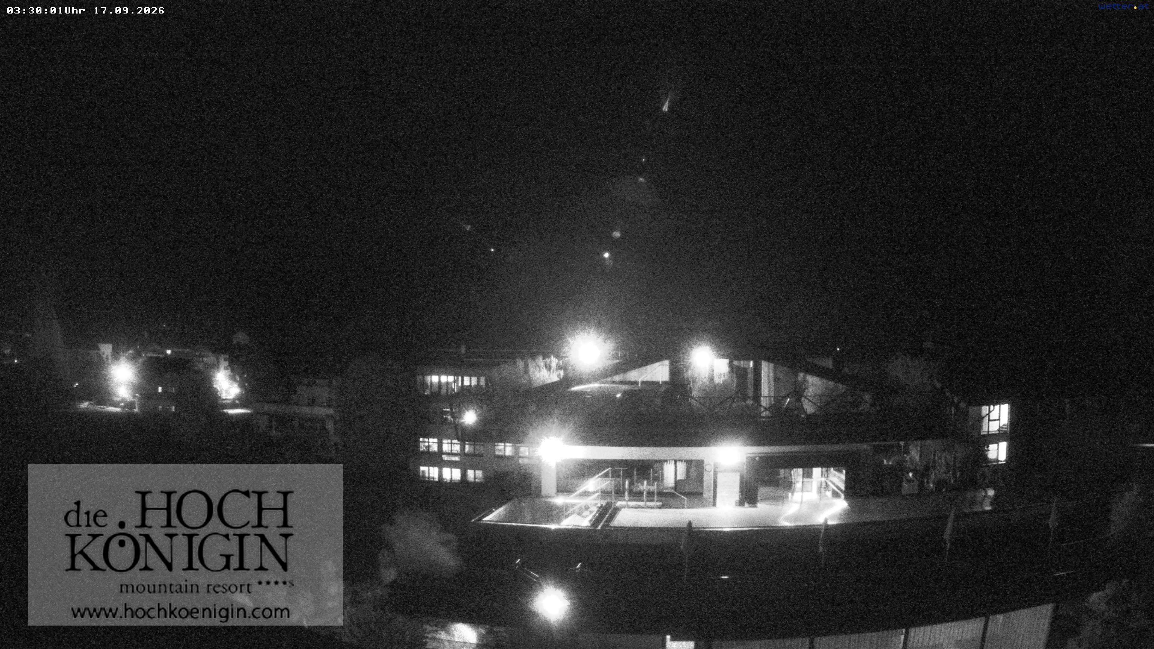 Archiv Foto Webcam Maria Alm: Ausblick Hotel Hochkönigin