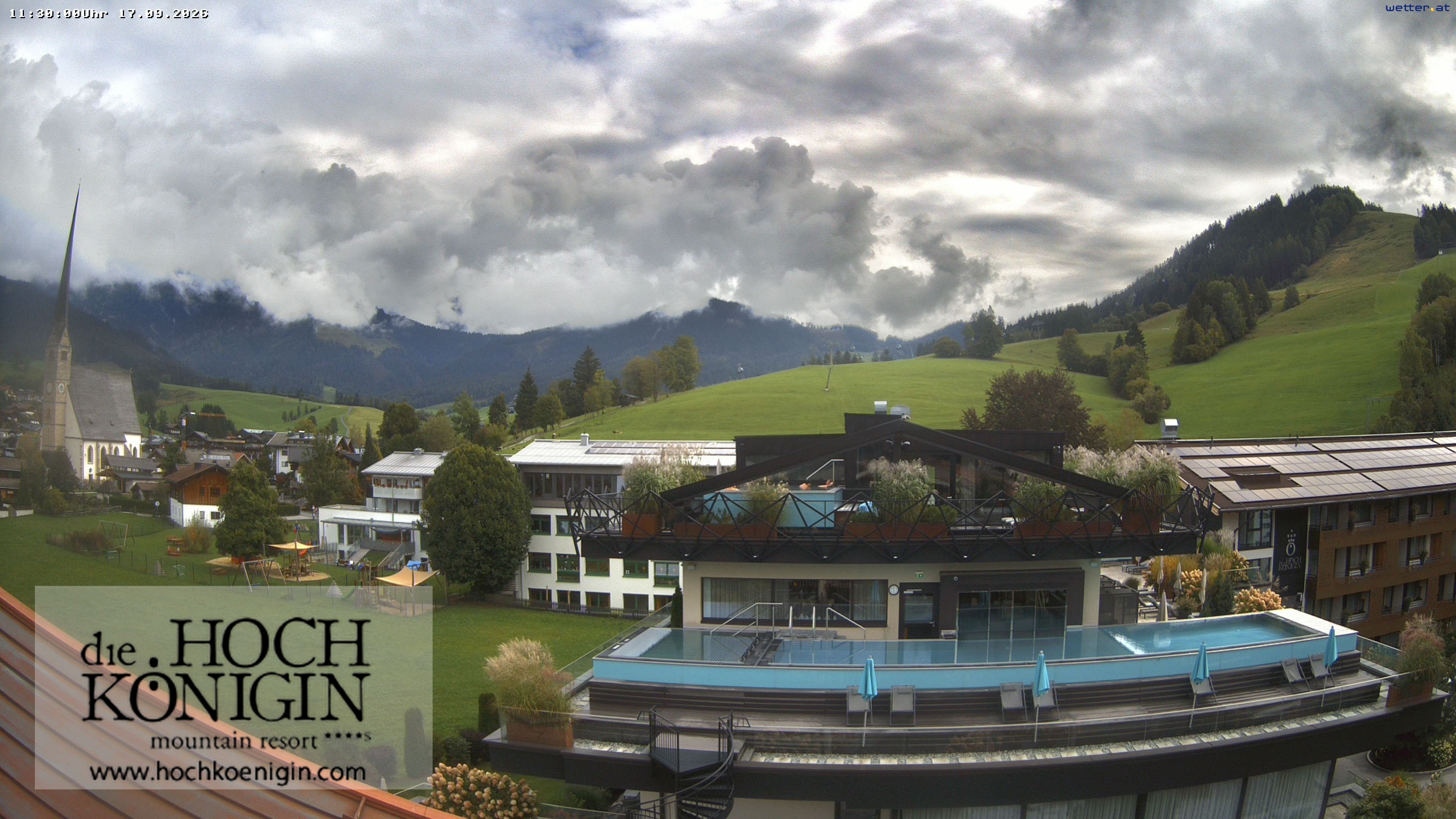 Archived image Webcam Maria Alm - View Hotel Hochkönigin