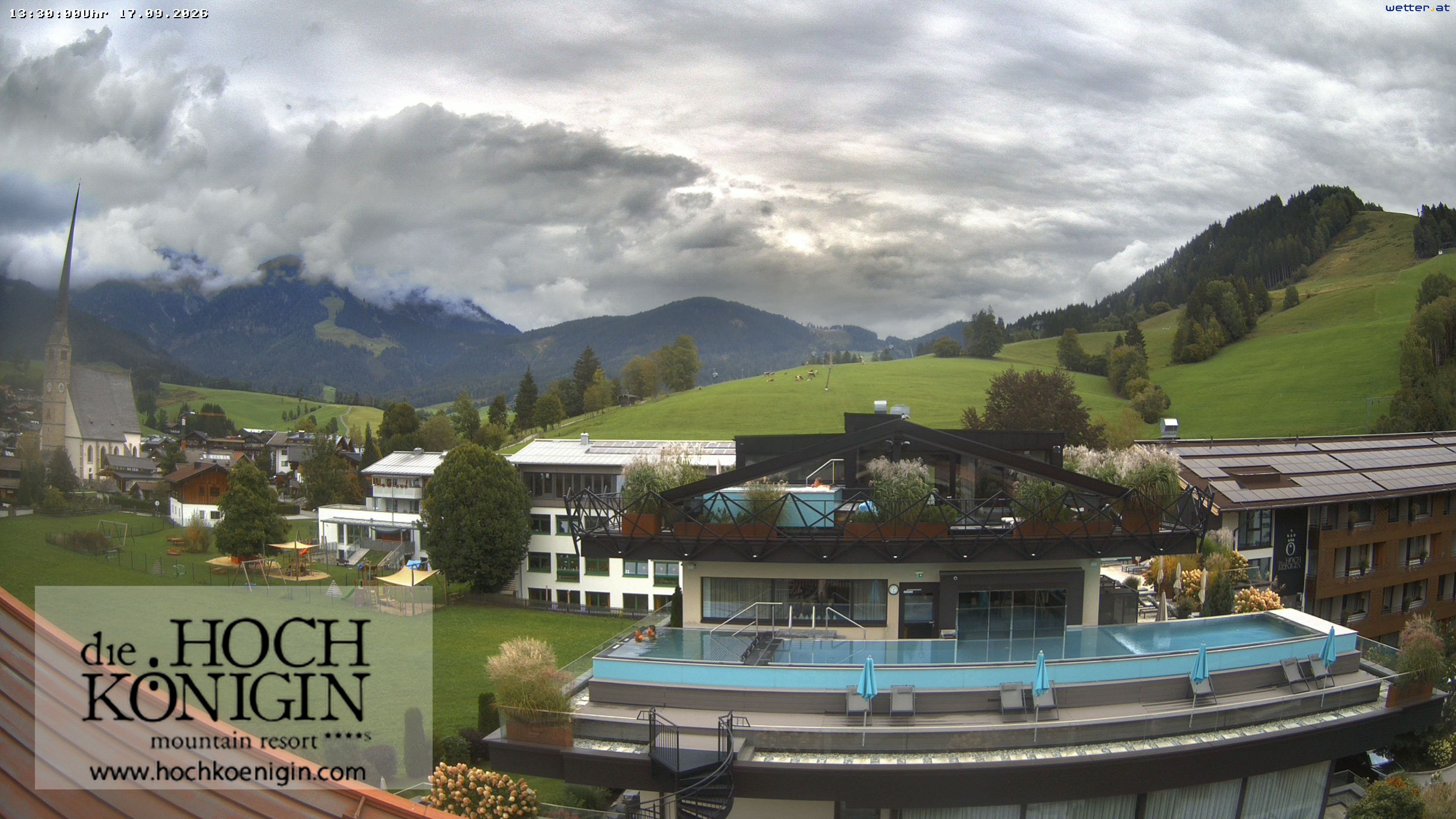 Archived image Webcam Maria Alm - View Hotel Hochkönigin
