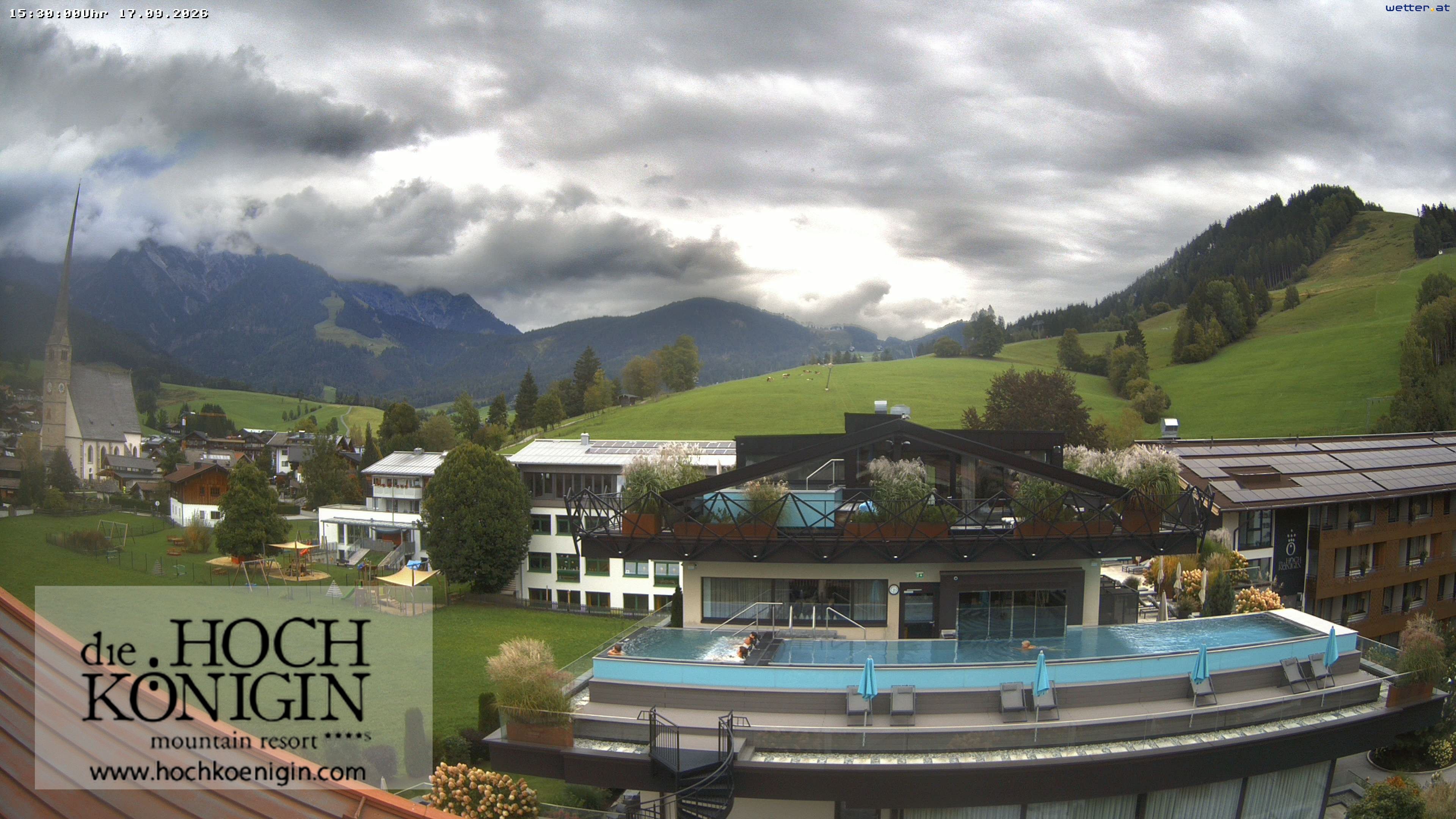 Archived image Webcam Maria Alm - View Hotel Hochkönigin