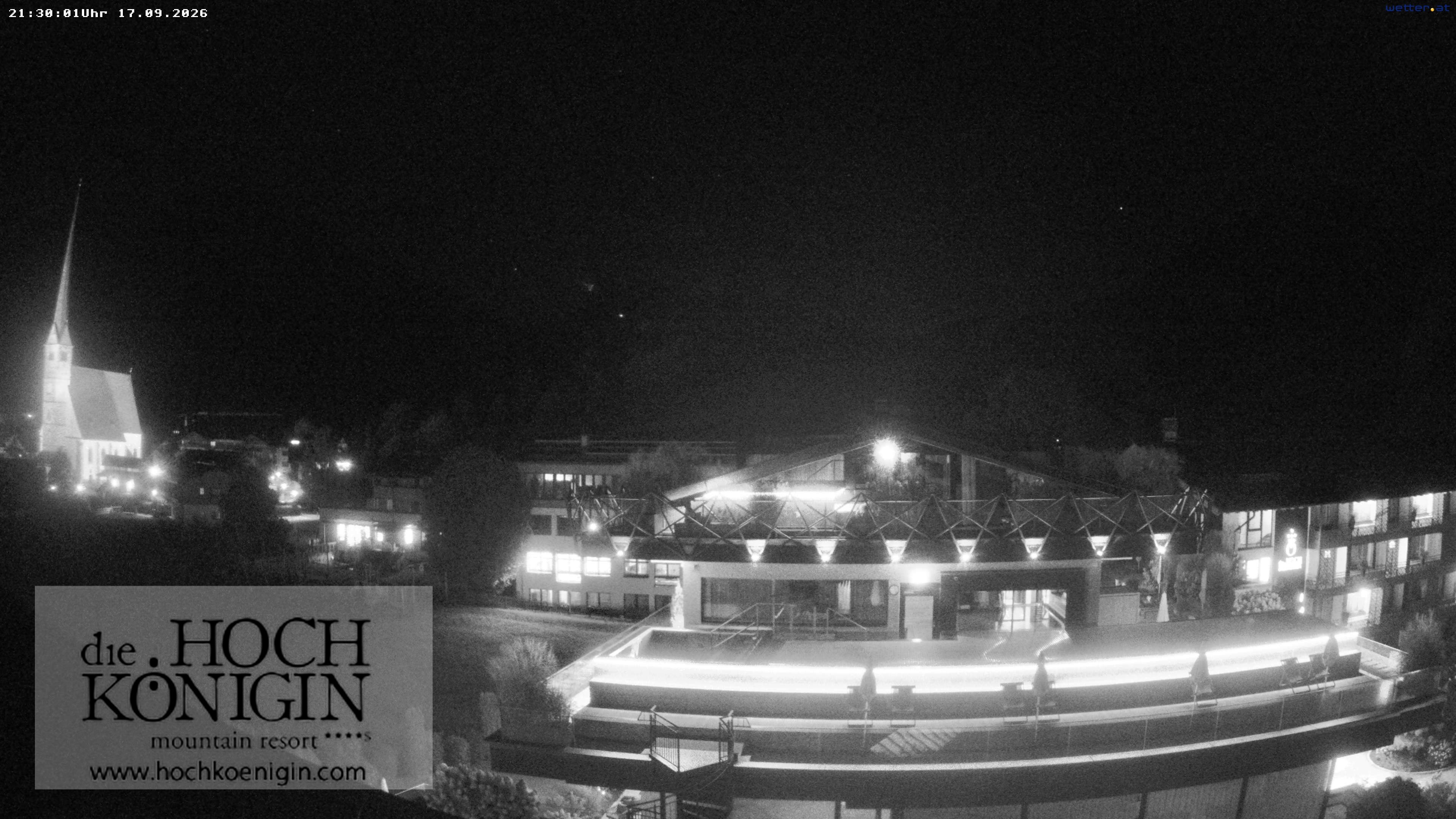 Archiv Foto Webcam Maria Alm: Ausblick Hotel Hochkönigin