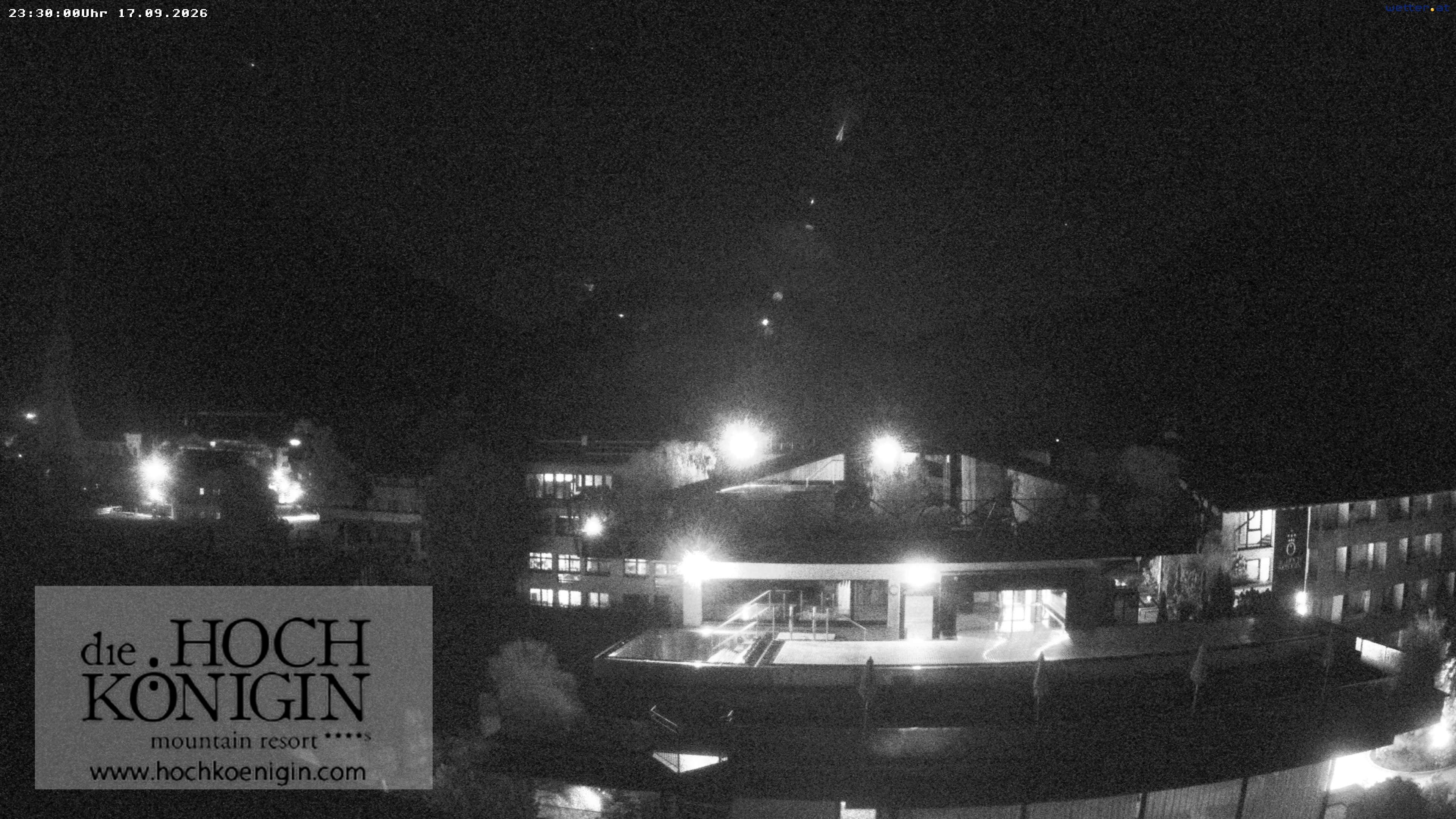 Archiv Foto Webcam Maria Alm: Ausblick Hotel Hochkönigin