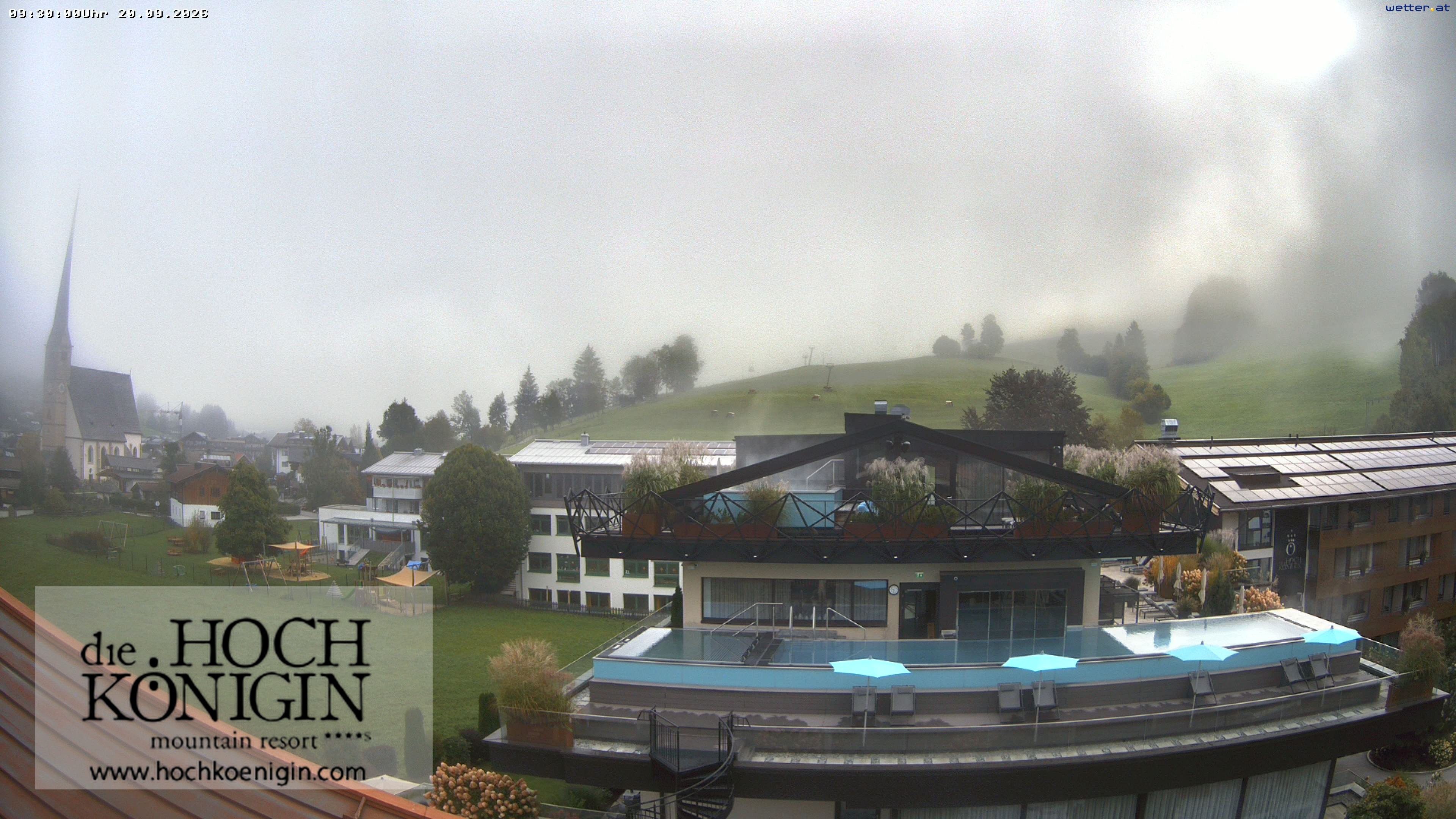 Archiv Foto Webcam Maria Alm: Ausblick Hotel Hochkönigin