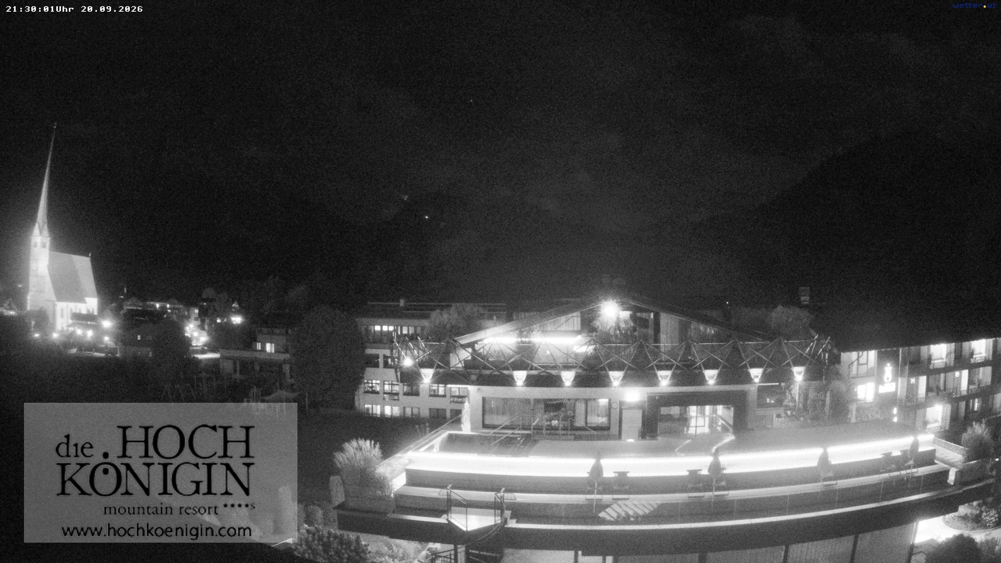 Archived image Webcam Maria Alm - View Hotel Hochkönigin