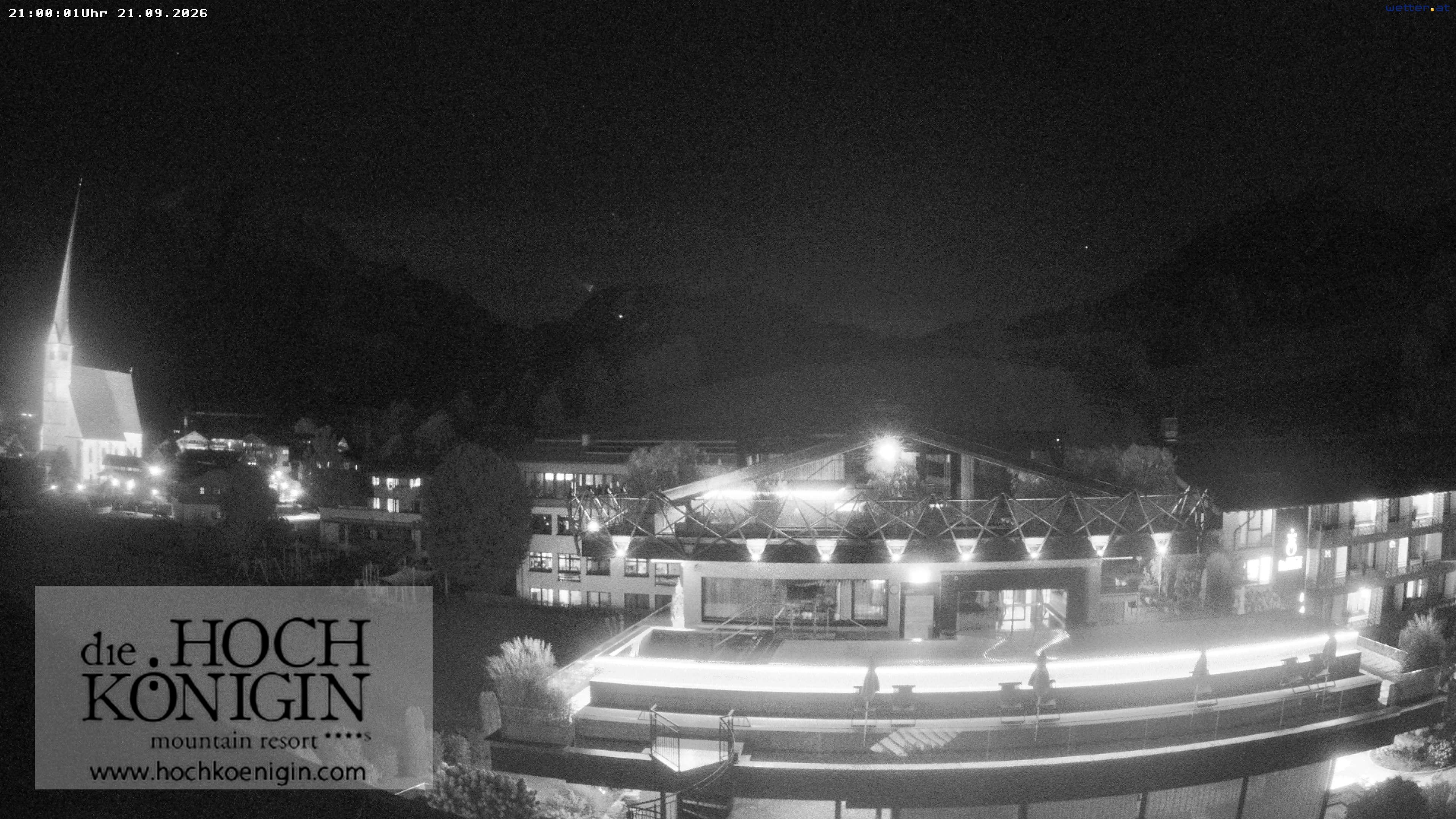 Archiv Foto Webcam Maria Alm: Ausblick Hotel Hochkönigin