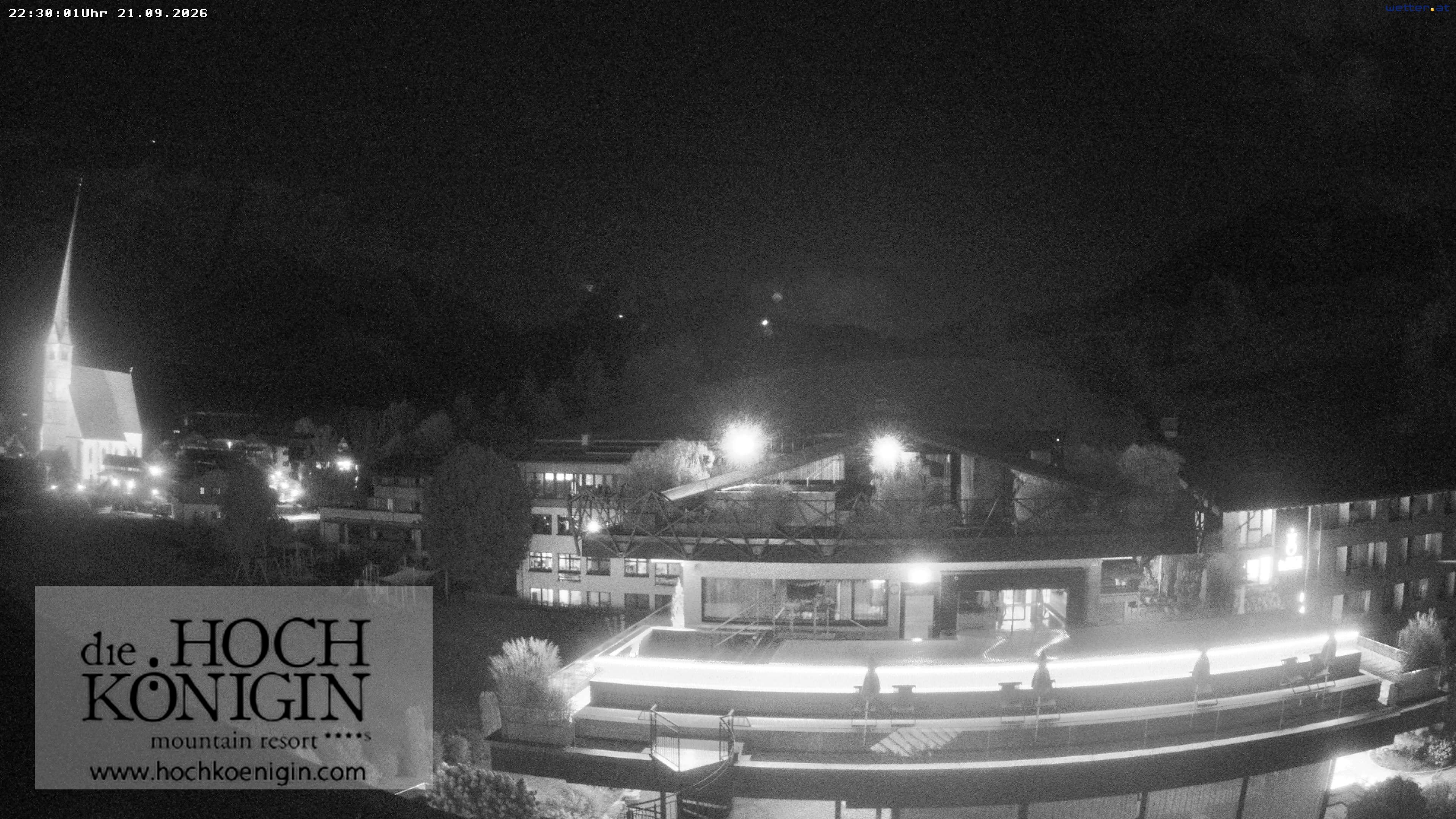 Archiv Foto Webcam Maria Alm: Ausblick Hotel Hochkönigin