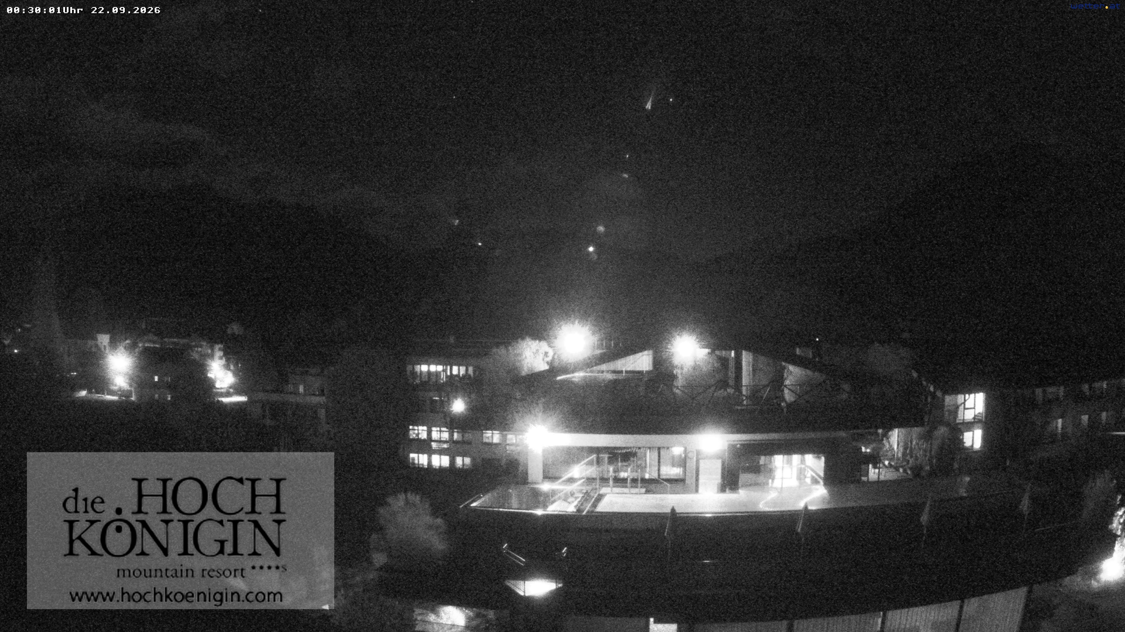 Archiv Foto Webcam Maria Alm: Ausblick Hotel Hochkönigin