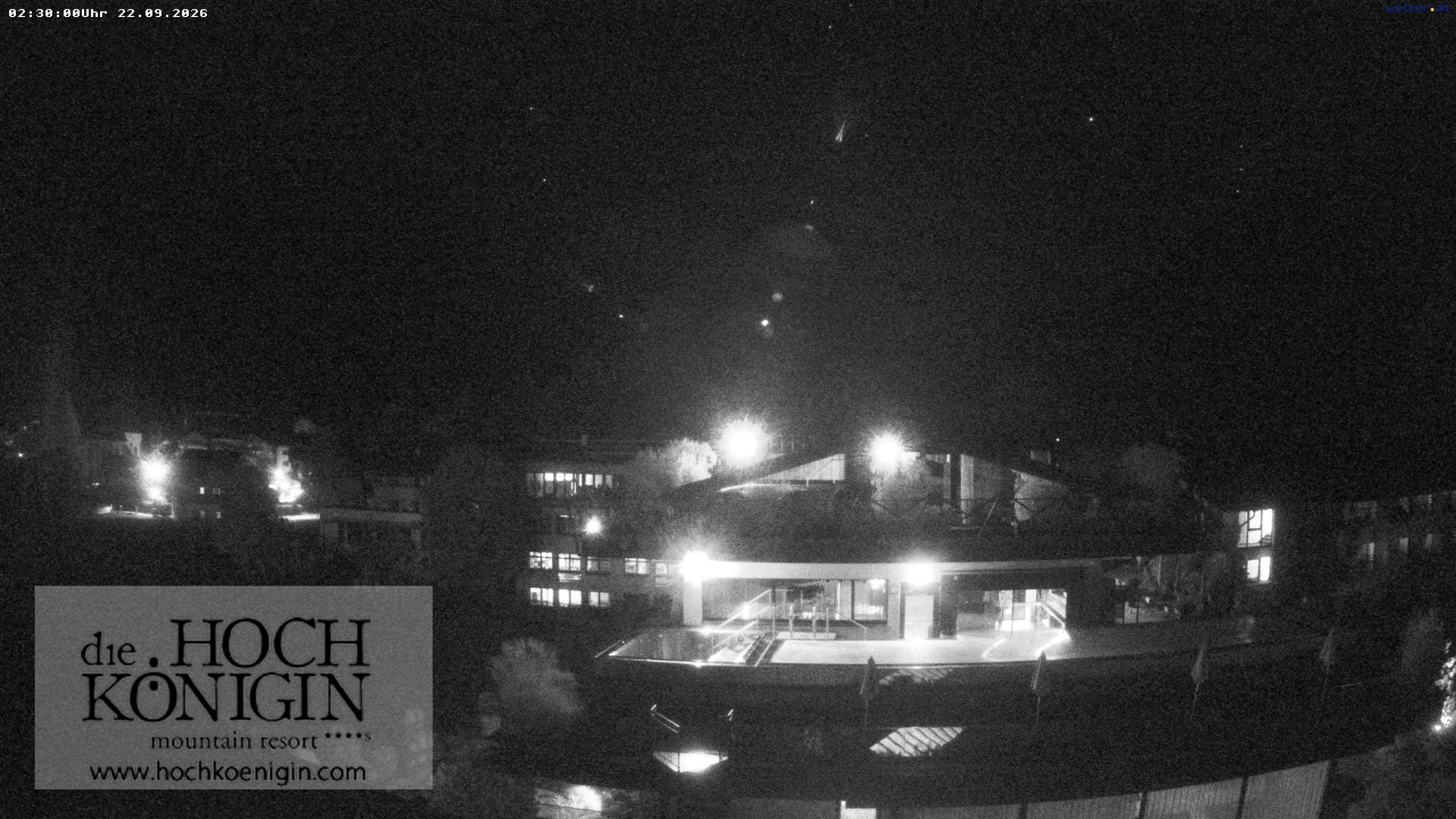 Archiv Foto Webcam Maria Alm: Ausblick Hotel Hochkönigin