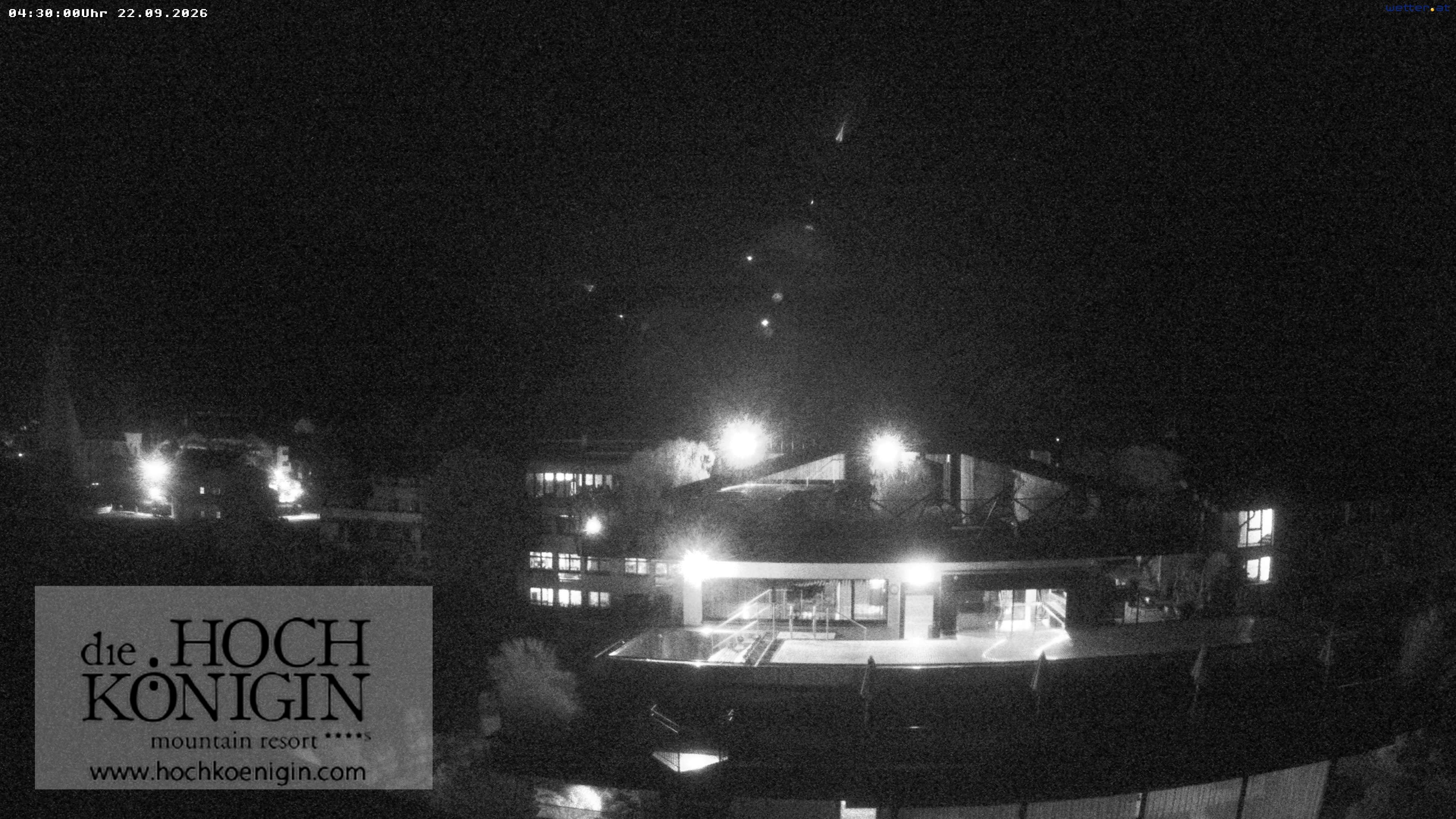 Archiv Foto Webcam Maria Alm: Ausblick Hotel Hochkönigin