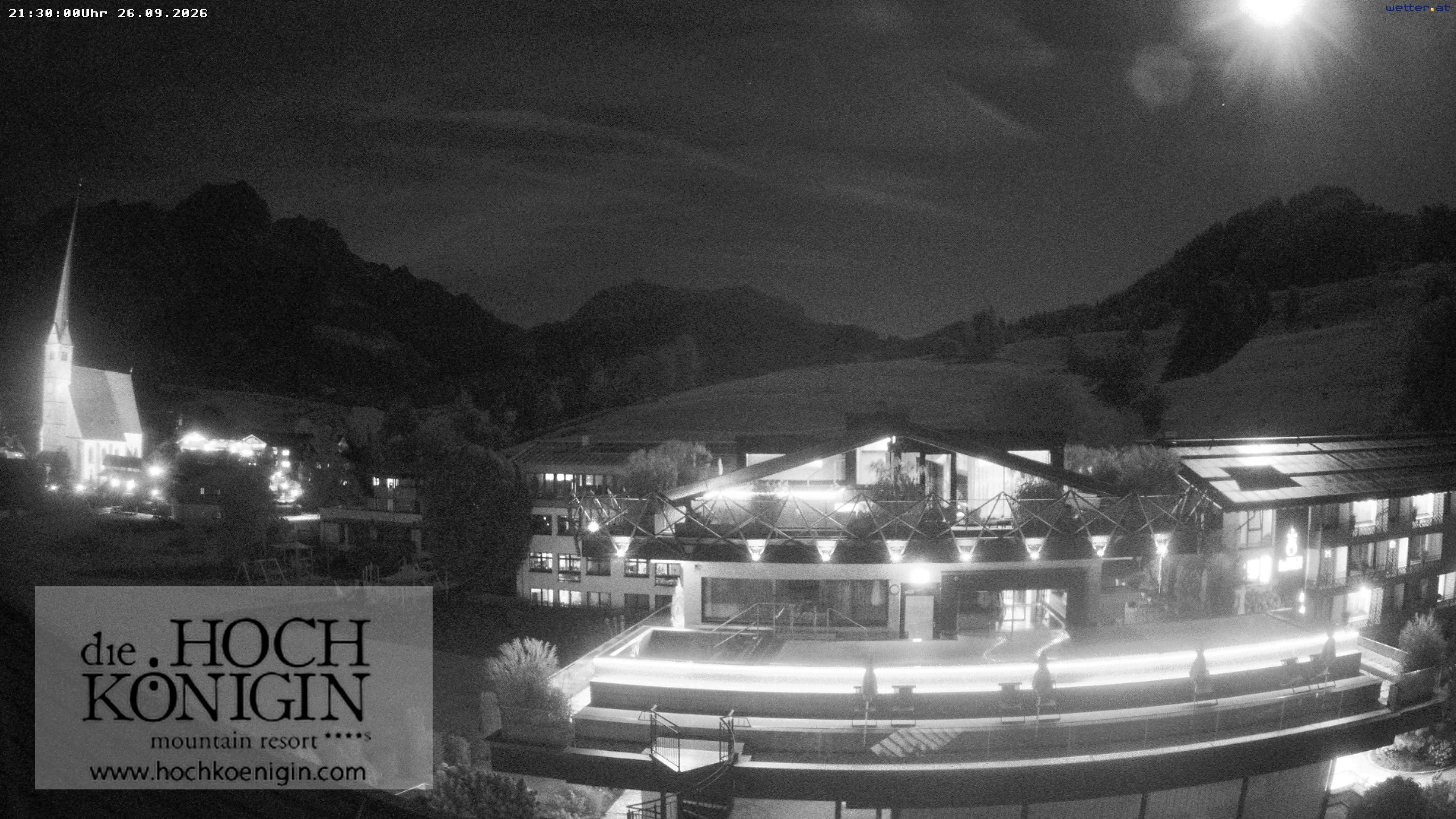Archiv Foto Webcam Maria Alm: Ausblick Hotel Hochkönigin