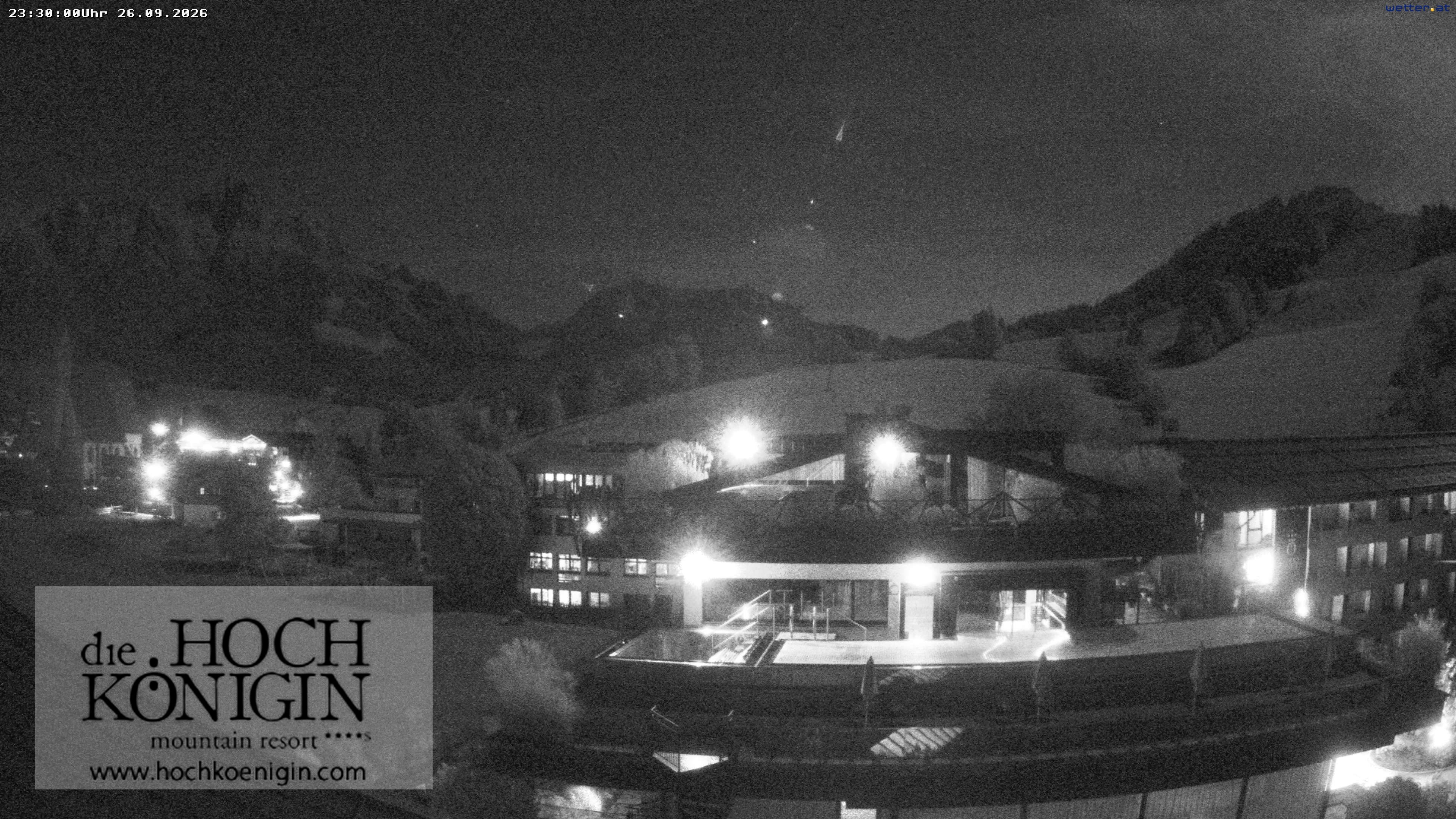 Archiv Foto Webcam Maria Alm: Ausblick Hotel Hochkönigin
