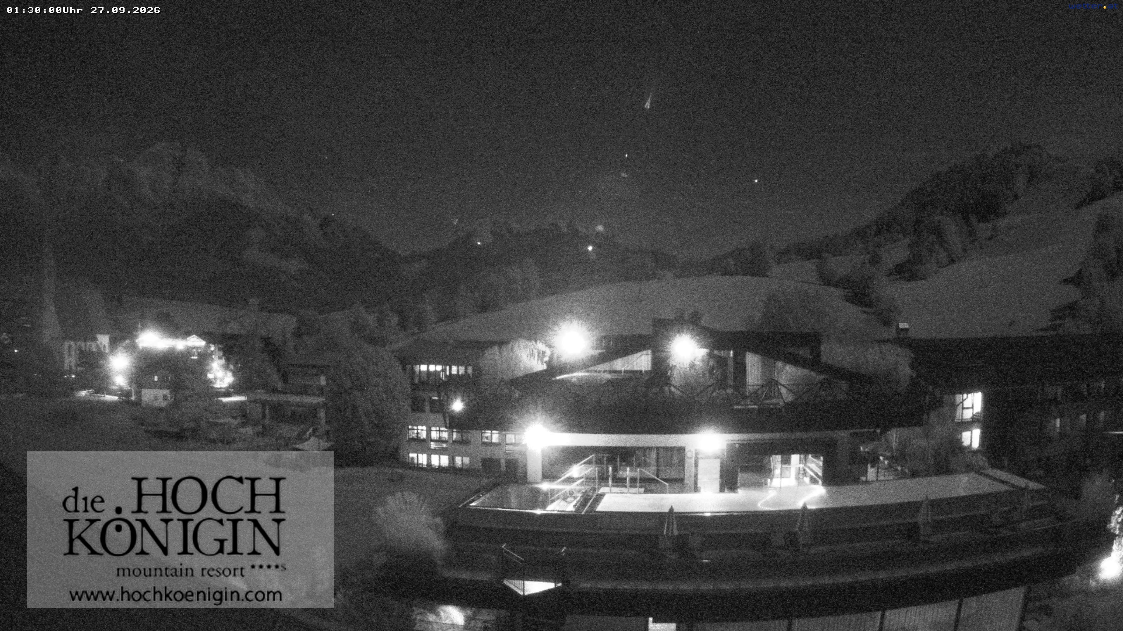 Archiv Foto Webcam Maria Alm: Ausblick Hotel Hochkönigin