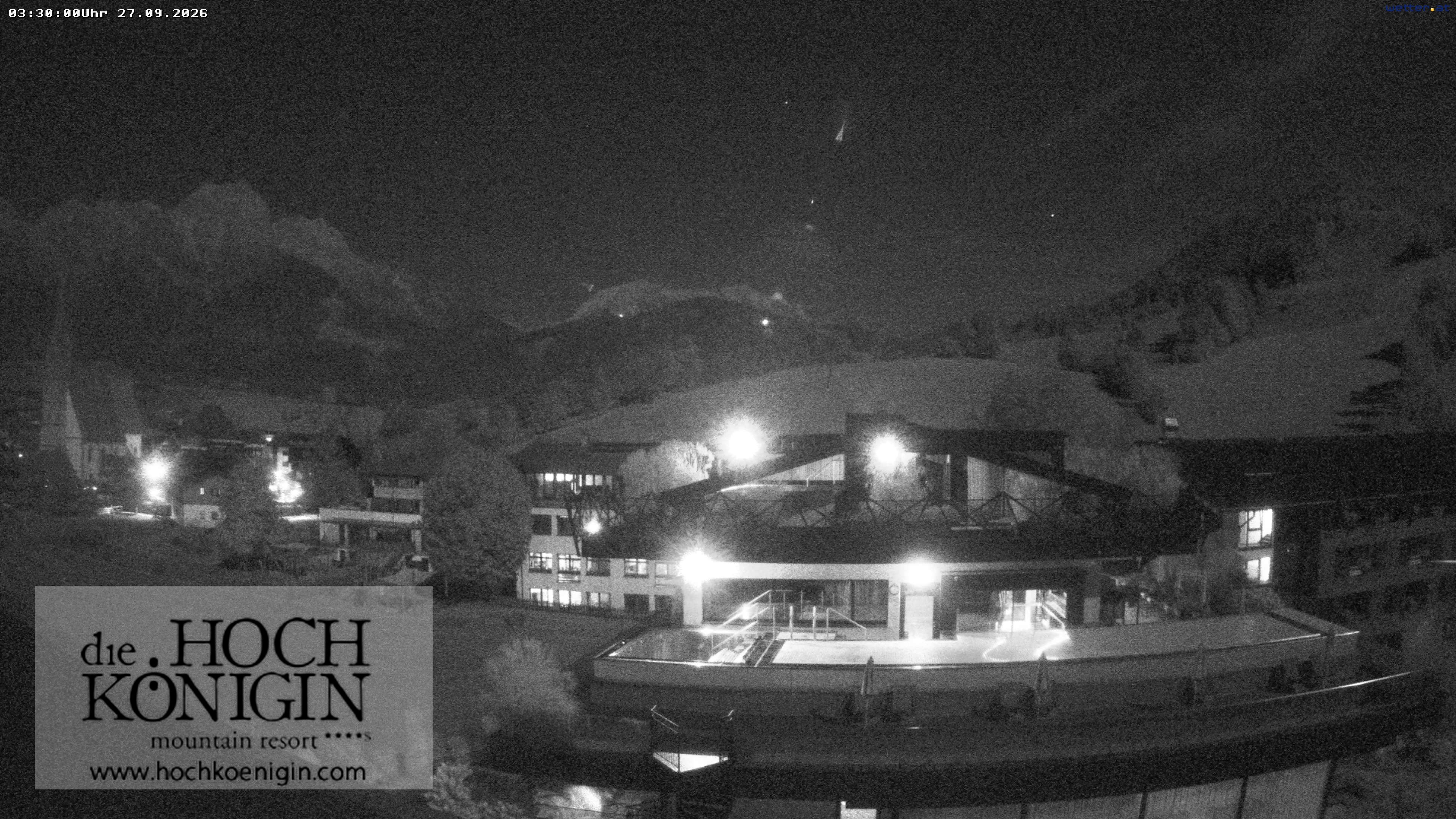 Archiv Foto Webcam Maria Alm: Ausblick Hotel Hochkönigin