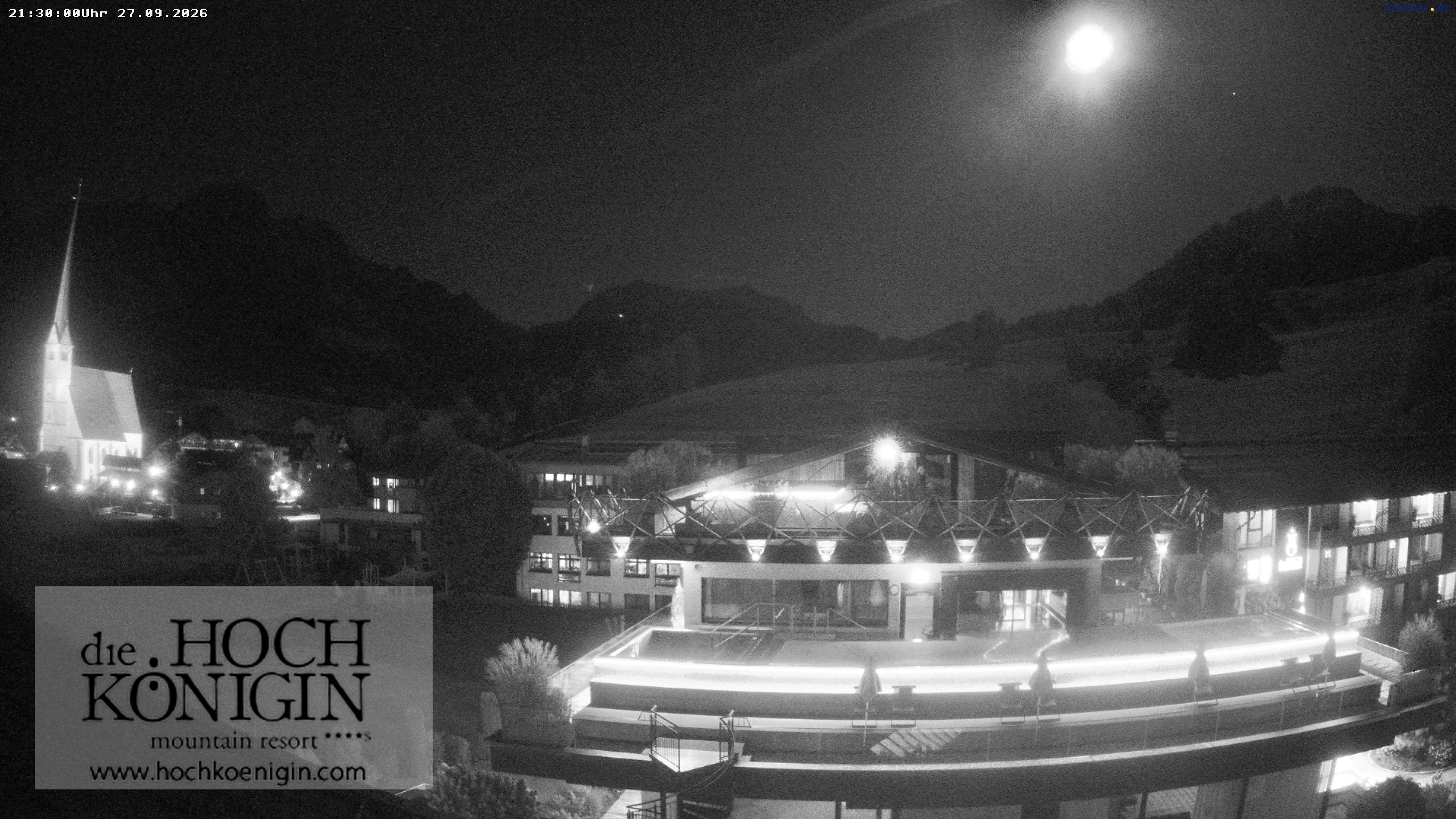 Archiv Foto Webcam Maria Alm: Ausblick Hotel Hochkönigin