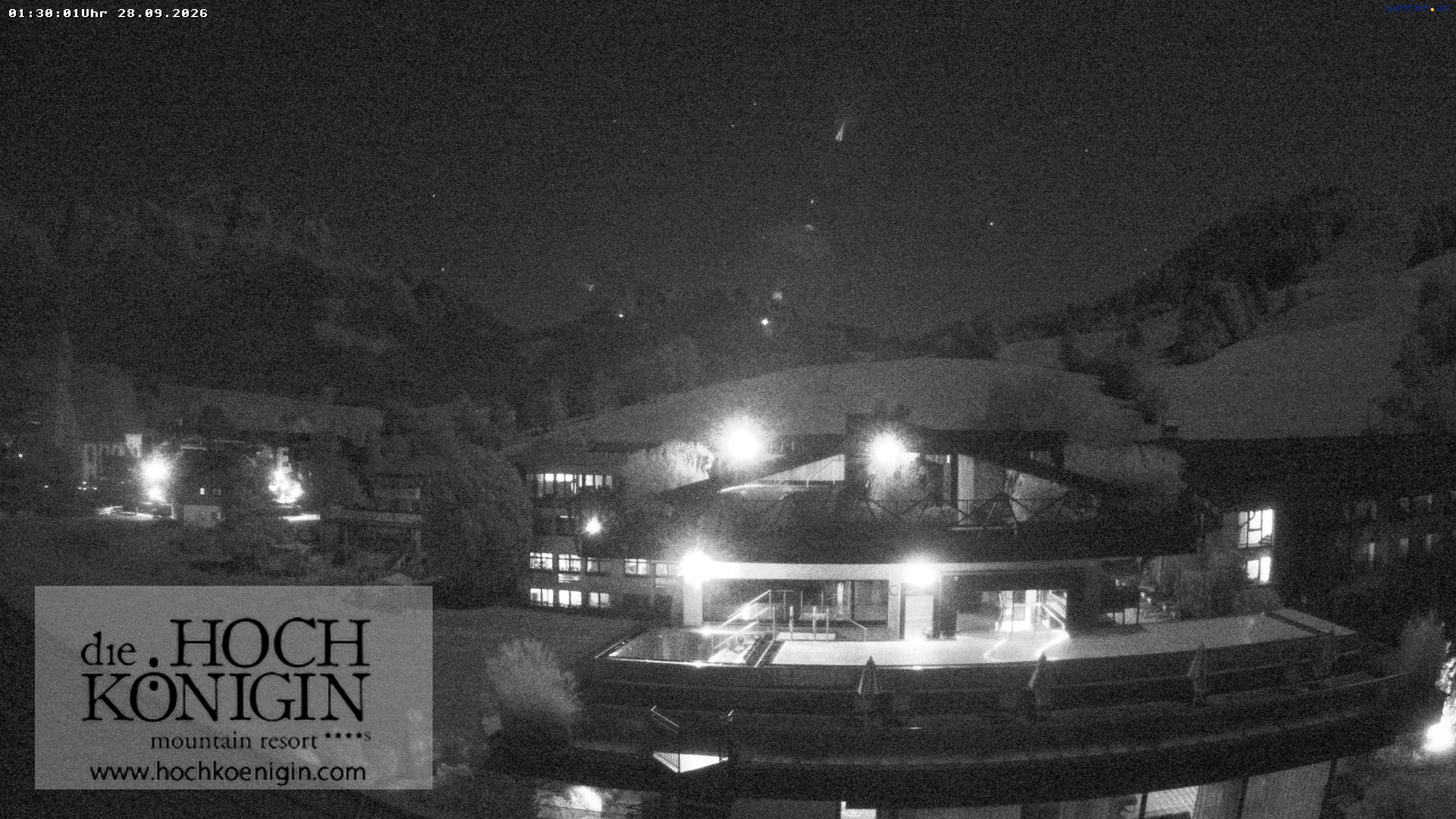 Archiv Foto Webcam Maria Alm: Ausblick Hotel Hochkönigin