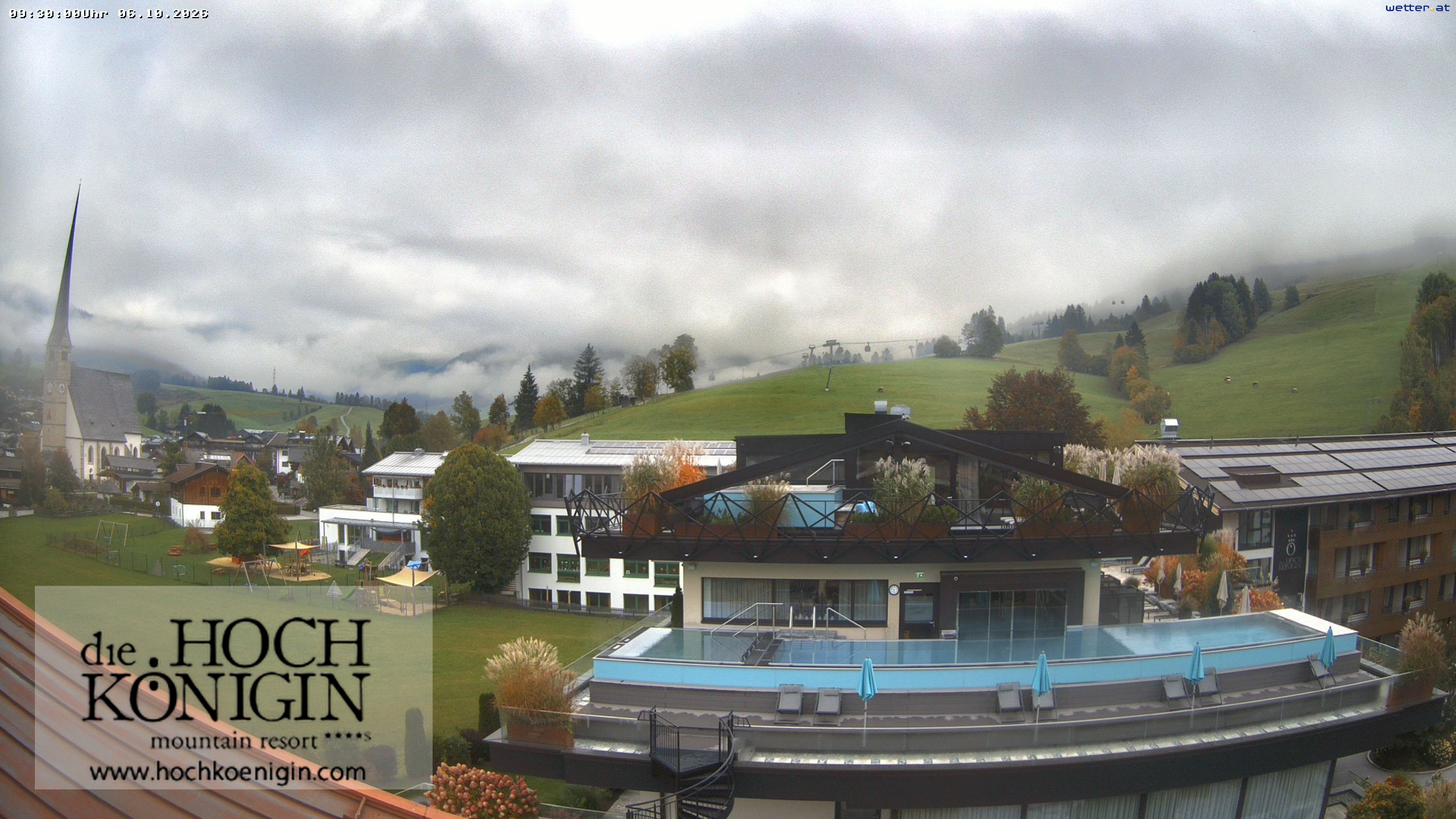 Archived image Webcam Maria Alm - View Hotel Hochkönigin
