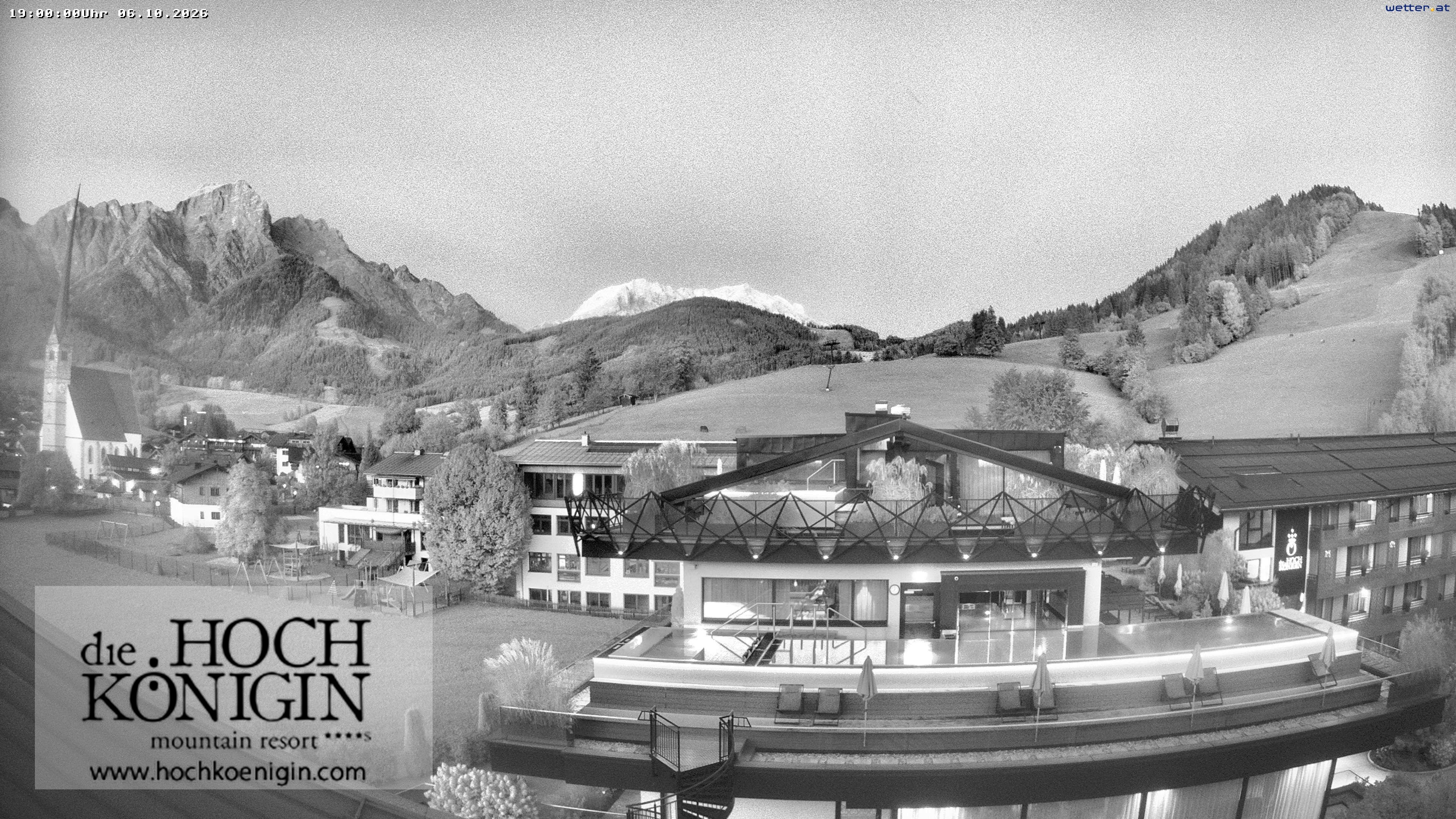 Archived image Webcam Maria Alm - View Hotel Hochkönigin