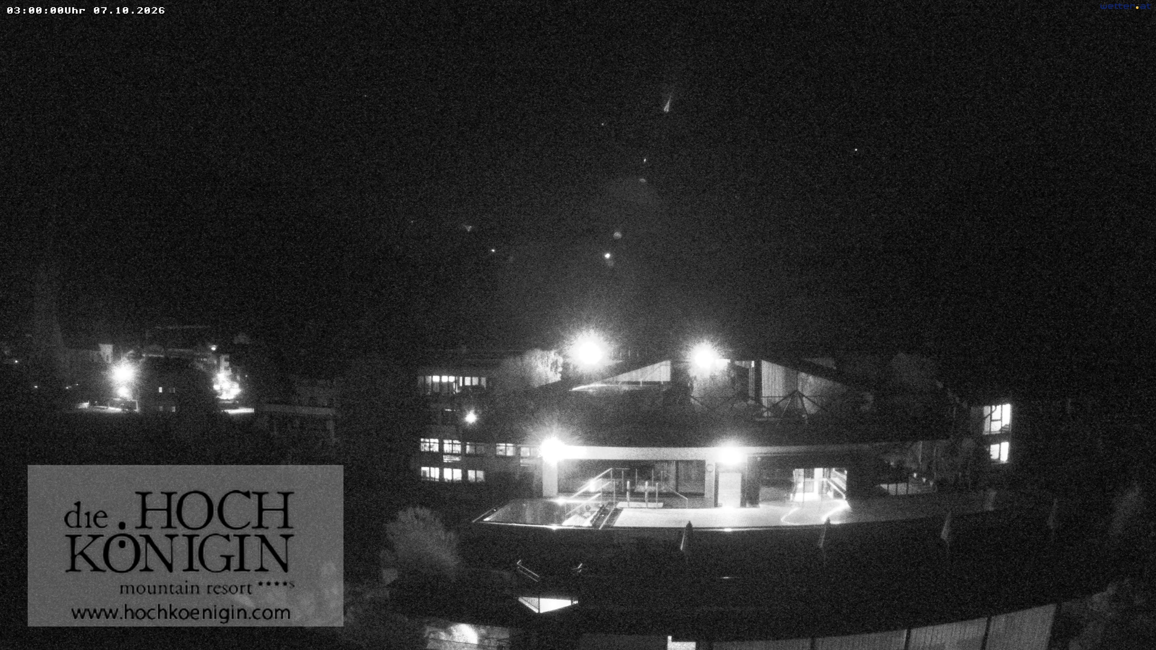 Archived image Webcam Maria Alm - View Hotel Hochkönigin