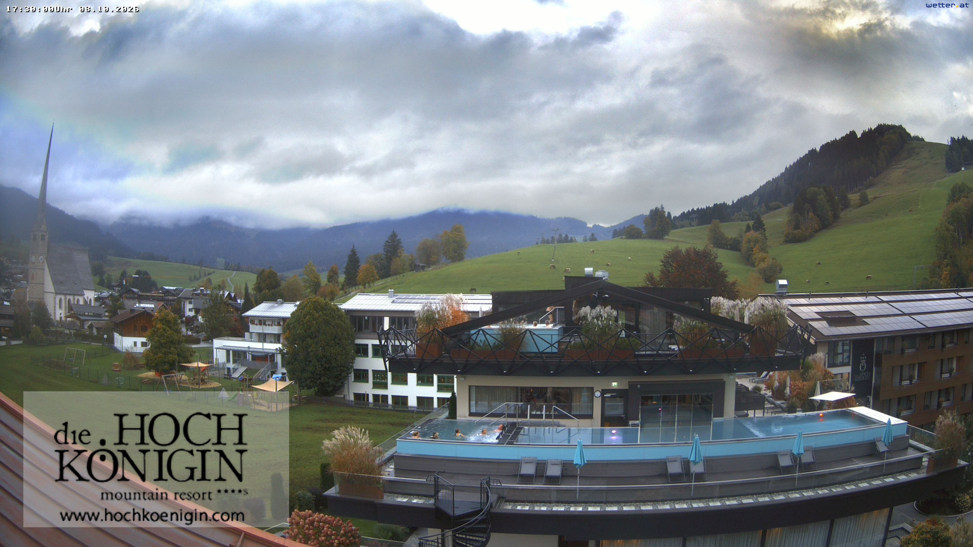 Archiv Foto Webcam Maria Alm: Ausblick Hotel Hochkönigin