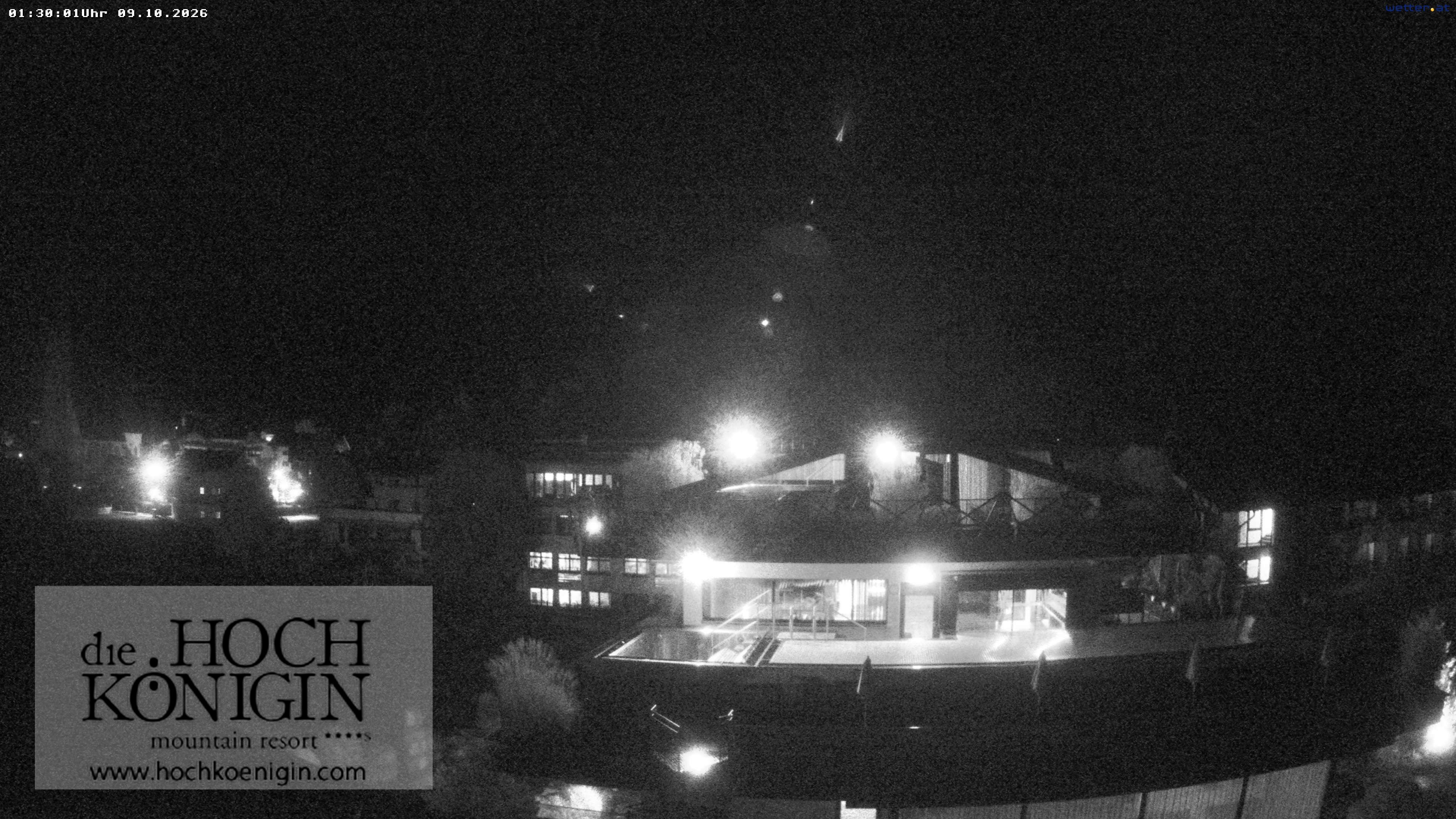 Archiv Foto Webcam Maria Alm: Ausblick Hotel Hochkönigin