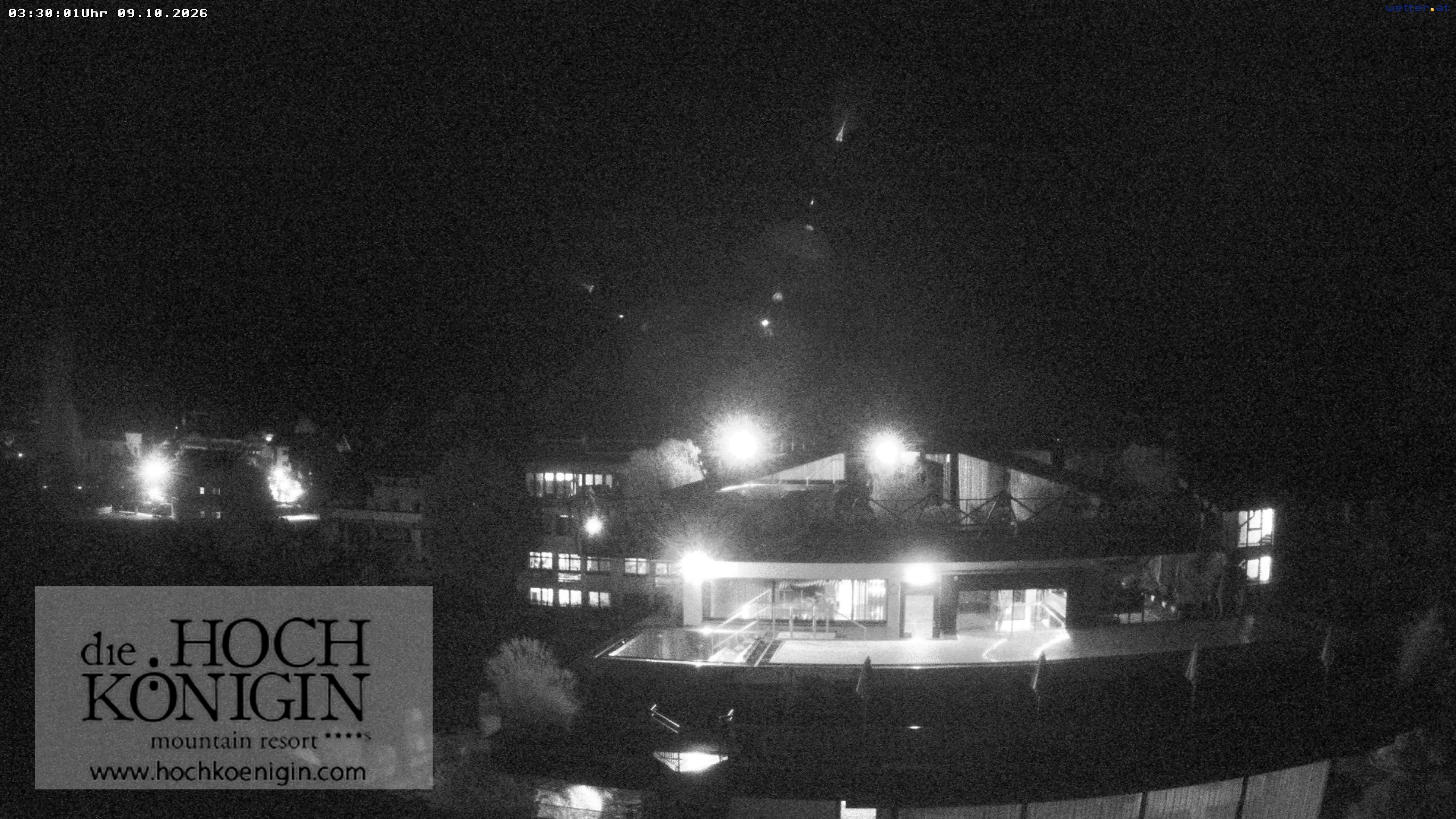 Archiv Foto Webcam Maria Alm: Ausblick Hotel Hochkönigin