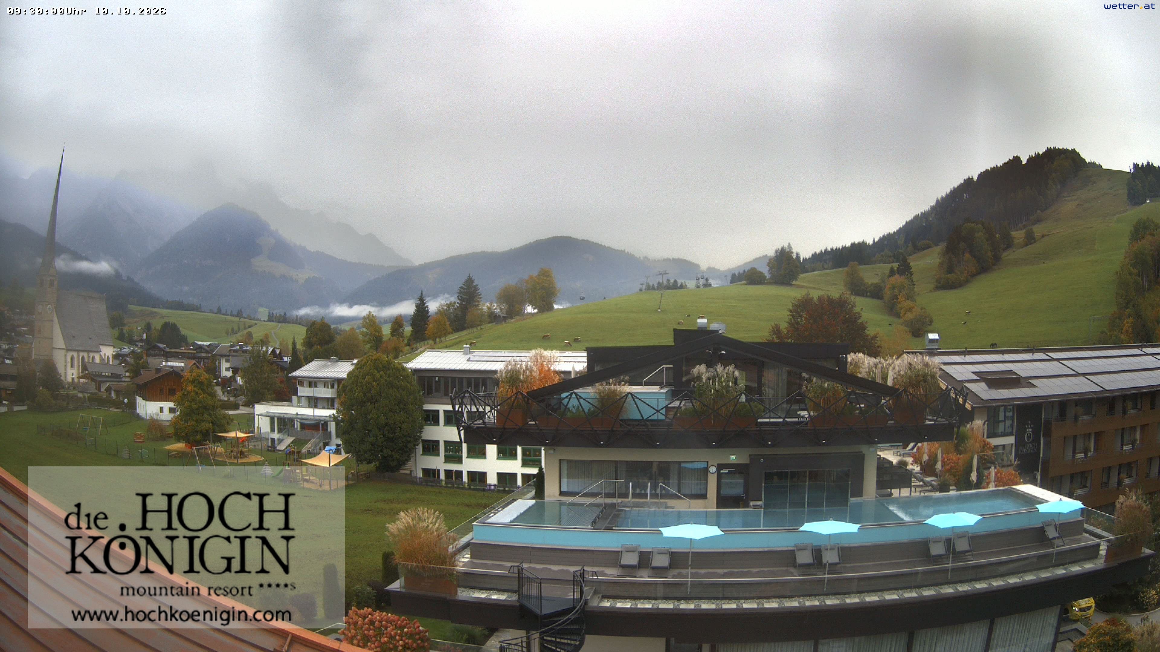 Archived image Webcam Maria Alm - View Hotel Hochkönigin