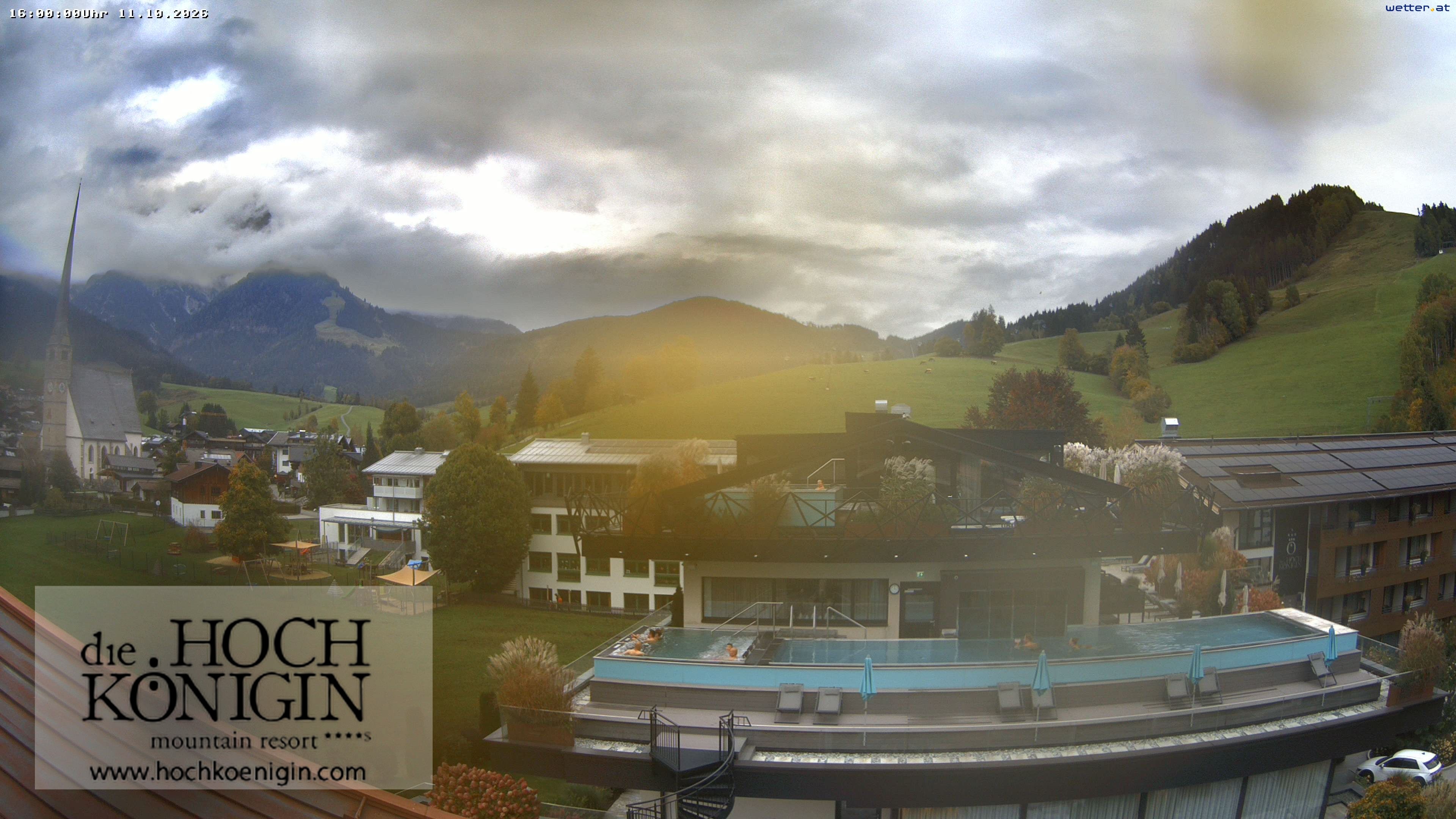 Archiv Foto Webcam Maria Alm: Ausblick Hotel Hochkönigin