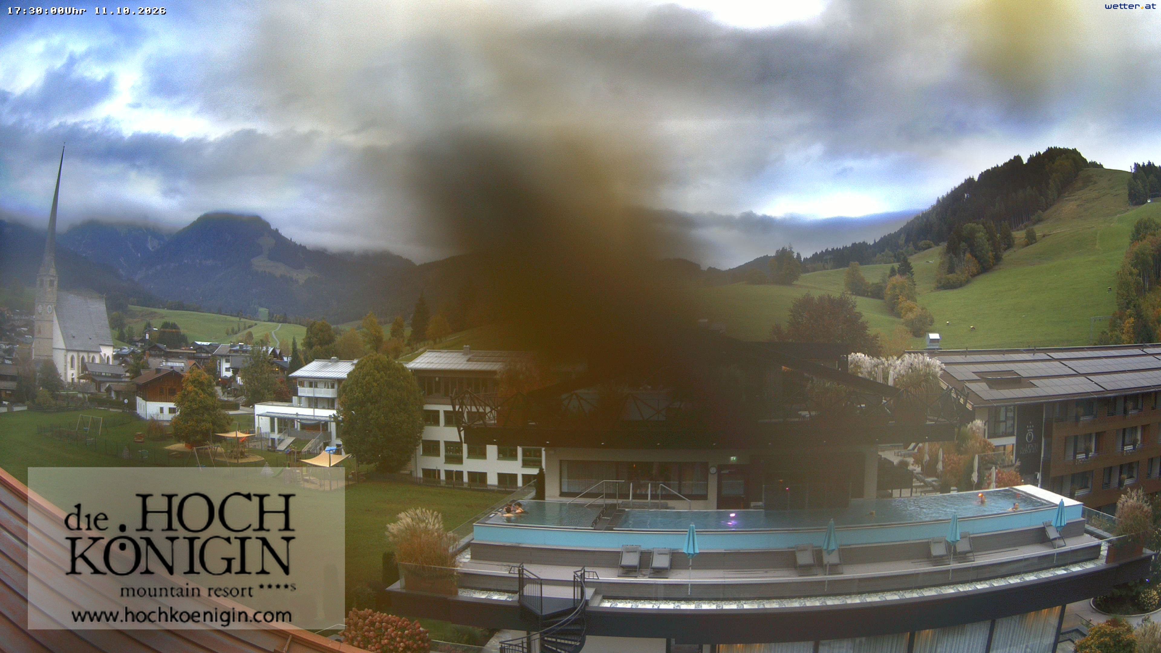 Archiv Foto Webcam Maria Alm: Ausblick Hotel Hochkönigin