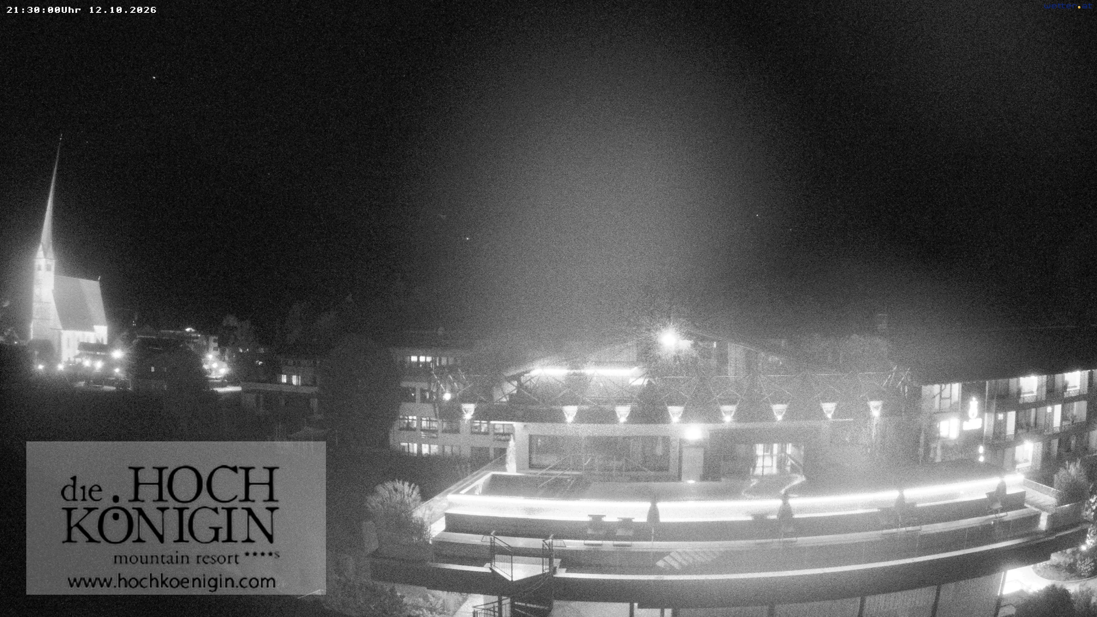 Archiv Foto Webcam Maria Alm: Ausblick Hotel Hochkönigin