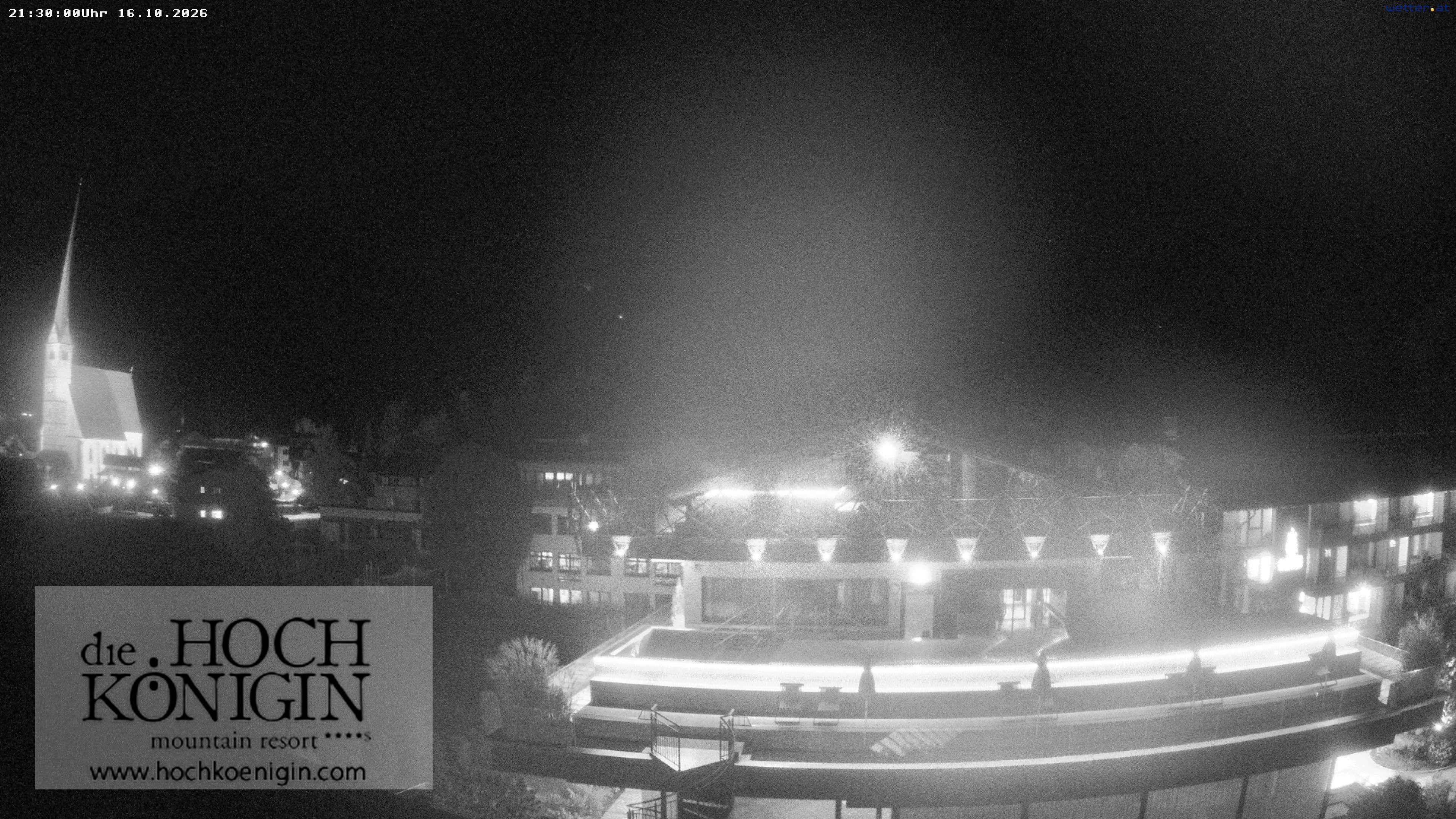 Archiv Foto Webcam Maria Alm: Ausblick Hotel Hochkönigin
