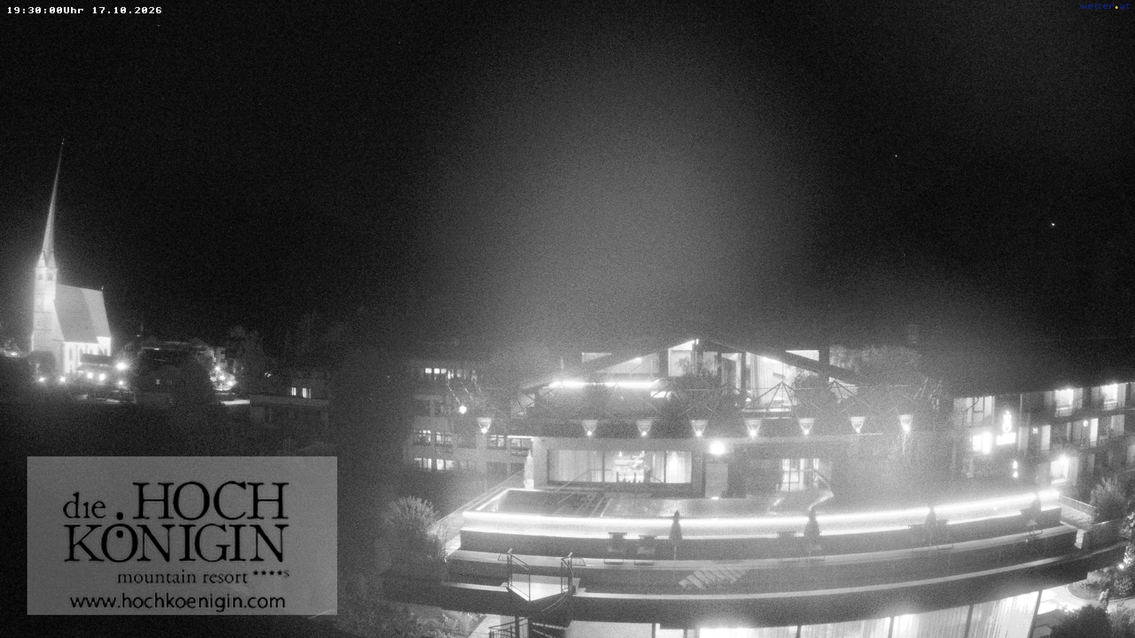 Archiv Foto Webcam Maria Alm: Ausblick Hotel Hochkönigin