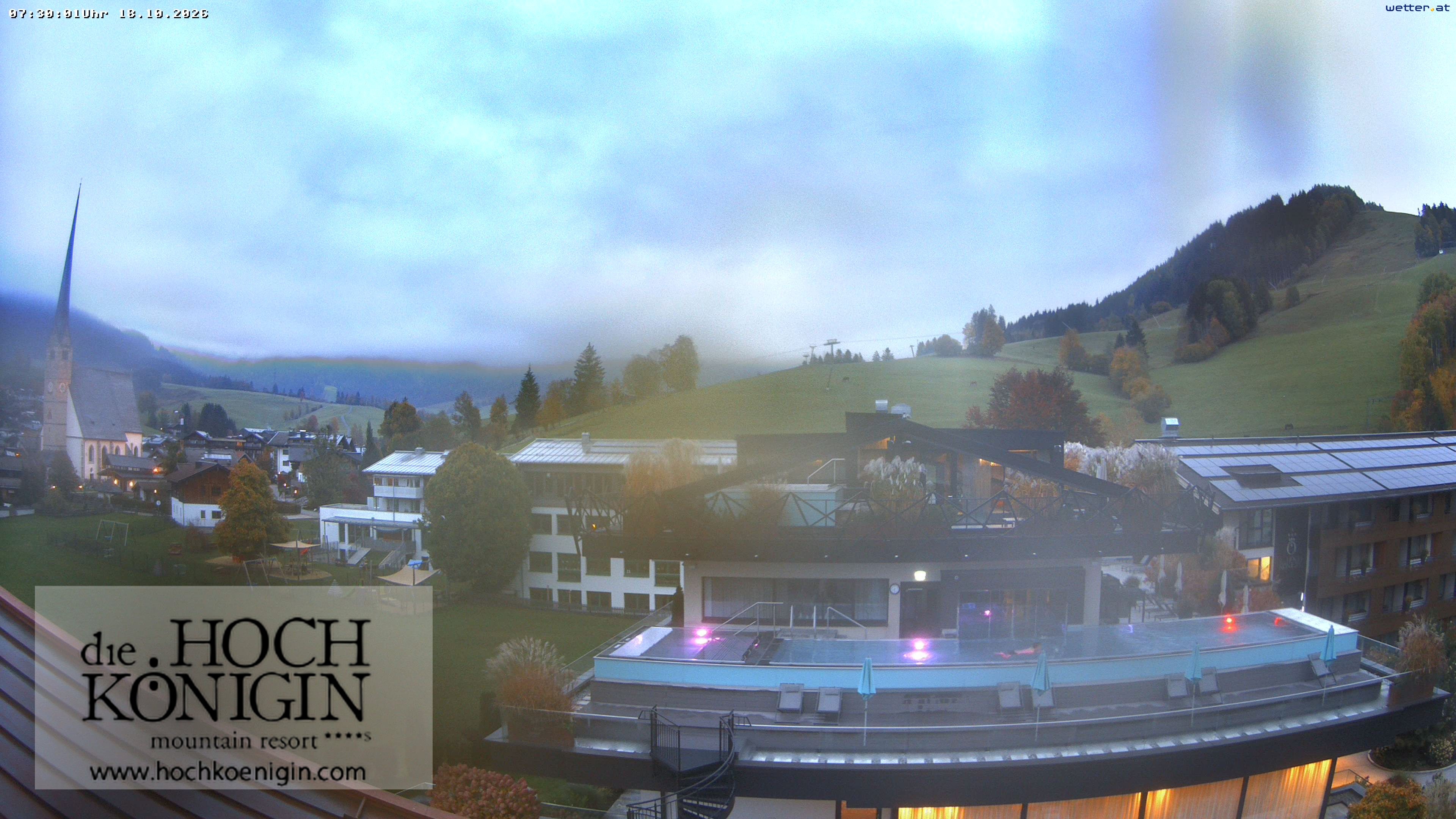 Archived image Webcam Maria Alm - View Hotel Hochkönigin