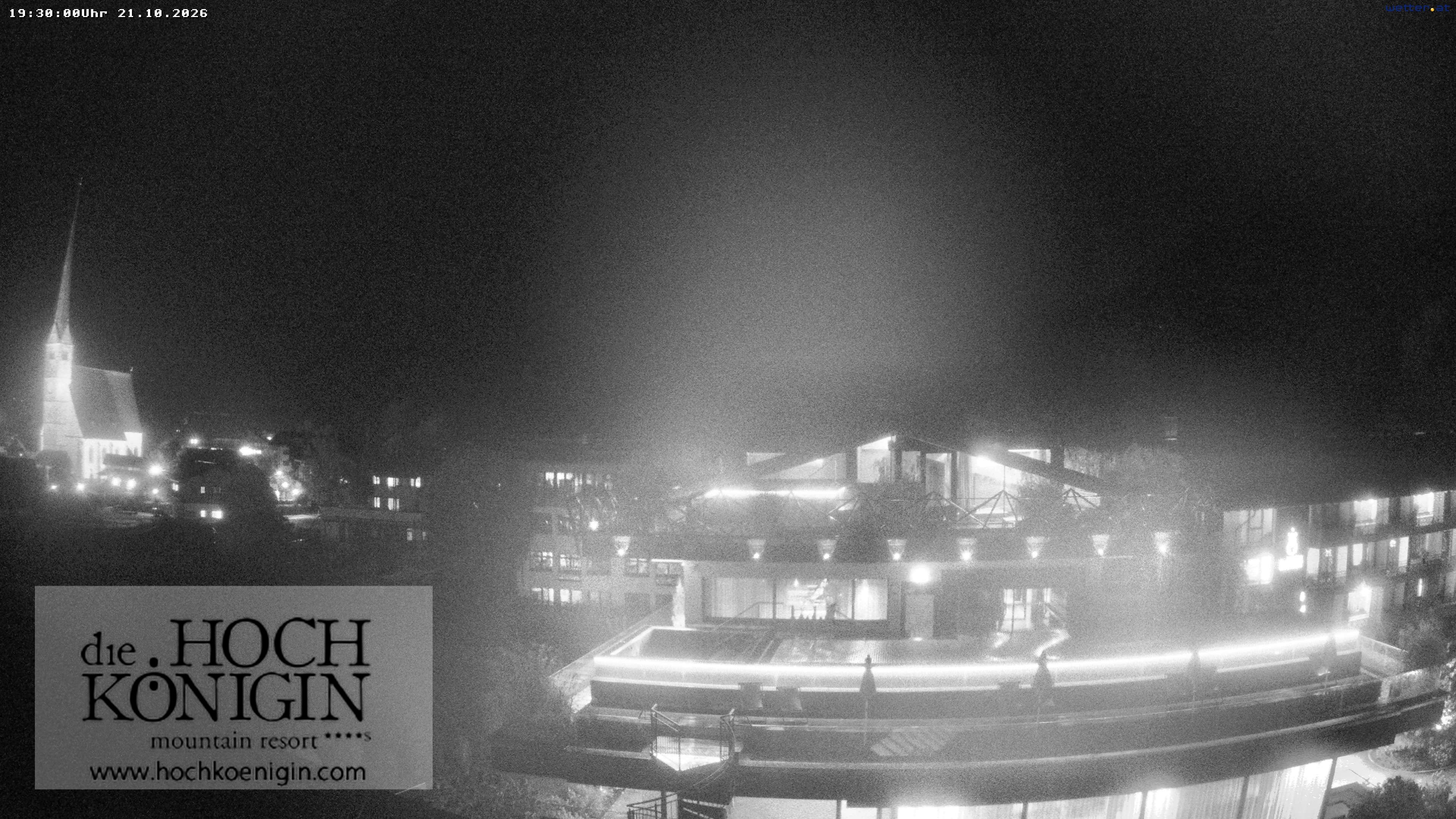Archiv Foto Webcam Maria Alm: Ausblick Hotel Hochkönigin