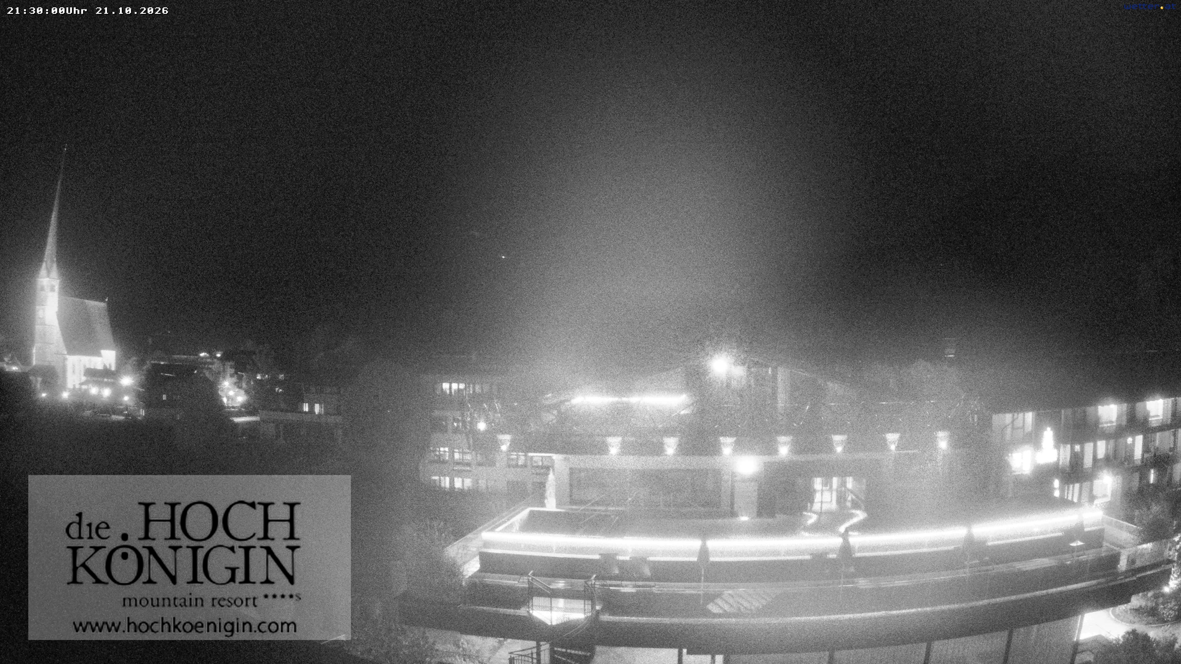 Archiv Foto Webcam Maria Alm: Ausblick Hotel Hochkönigin
