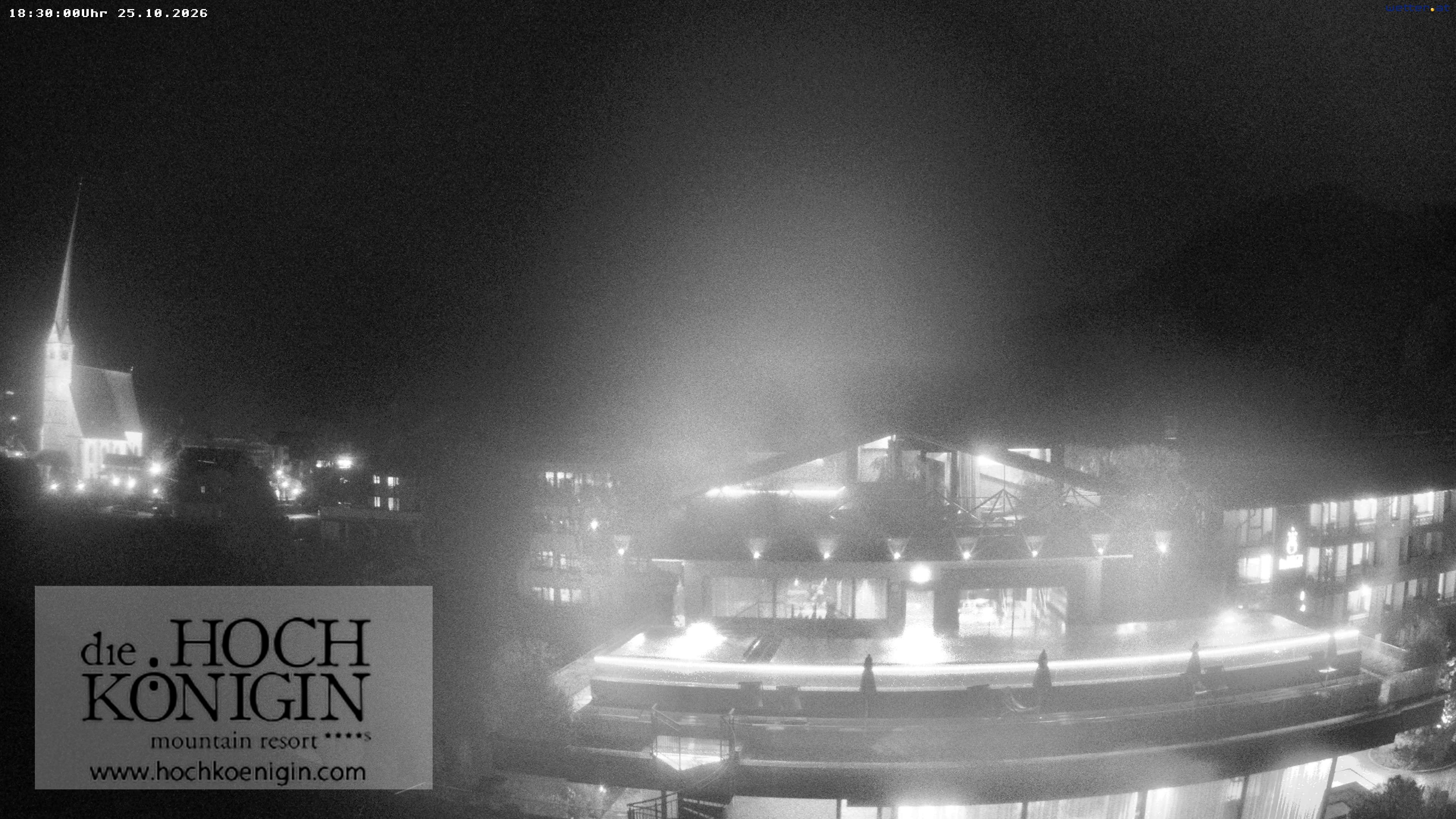 Archiv Foto Webcam Maria Alm: Ausblick Hotel Hochkönigin